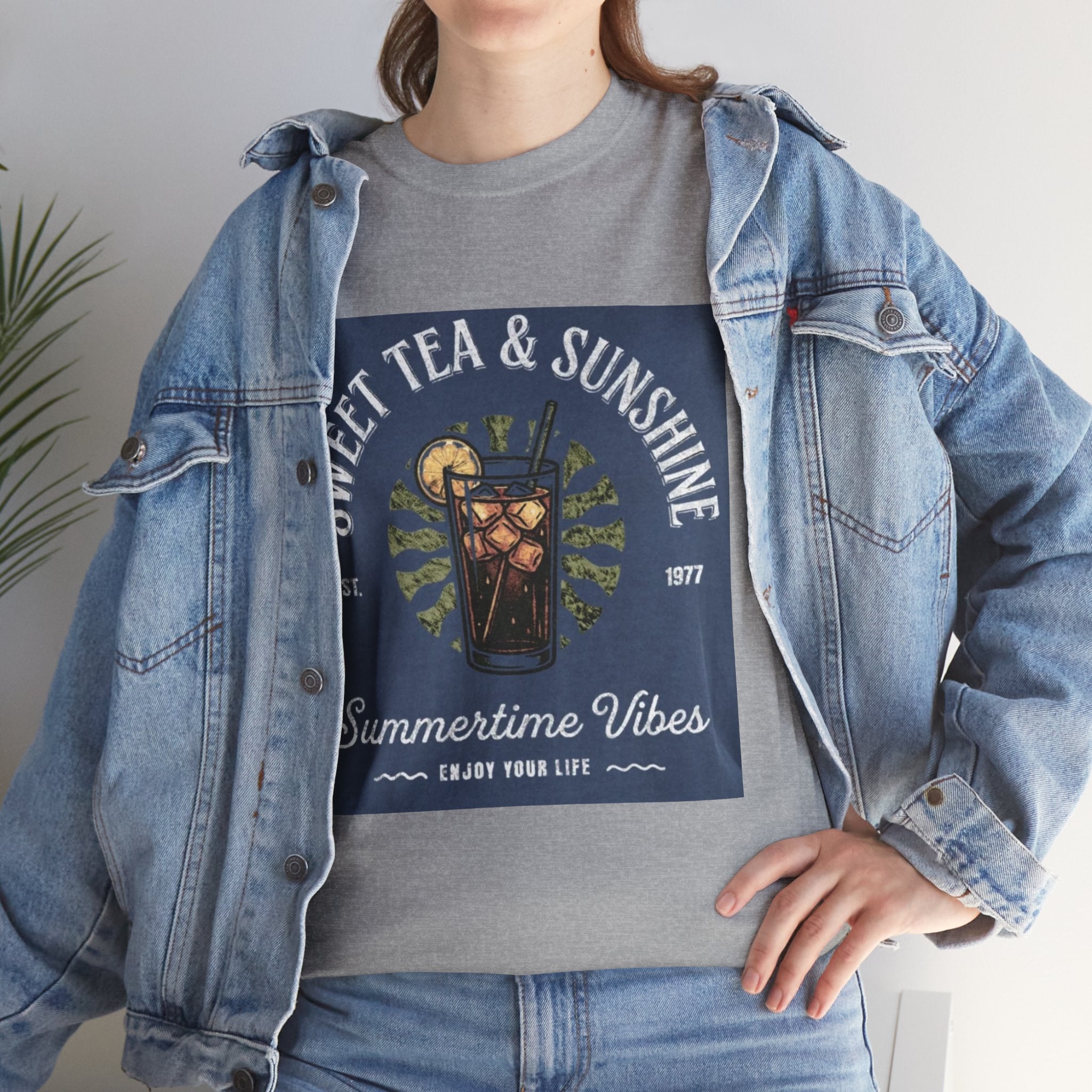 Sweet Tea & Sunshine Tee — Summertime Vibes Iced Tea Graphic T-Shirt