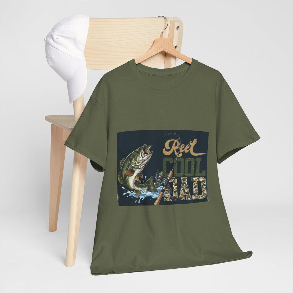 Fishing T-Shirt — "Reel Cool Dad" Graphic Tee