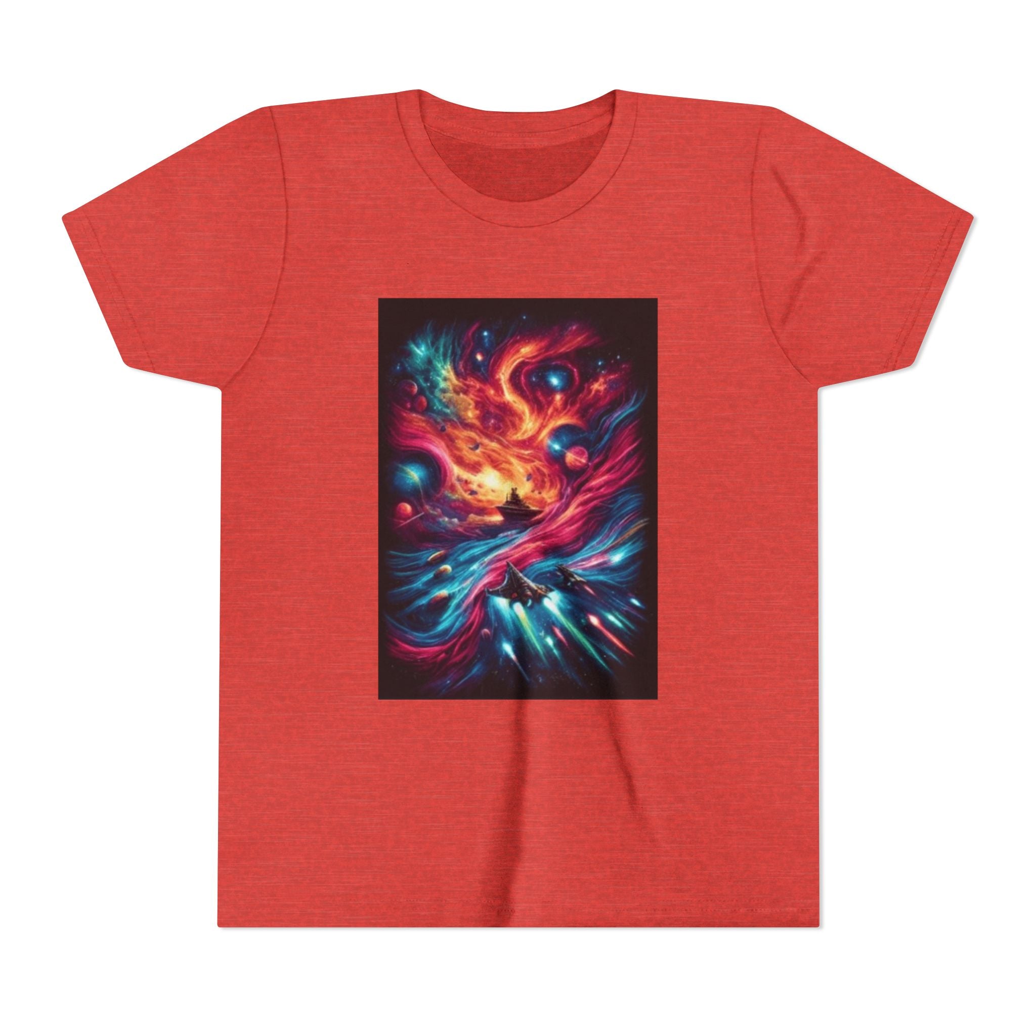 Youth Tee — Cosmic Phoenix Abstract Galaxy Art