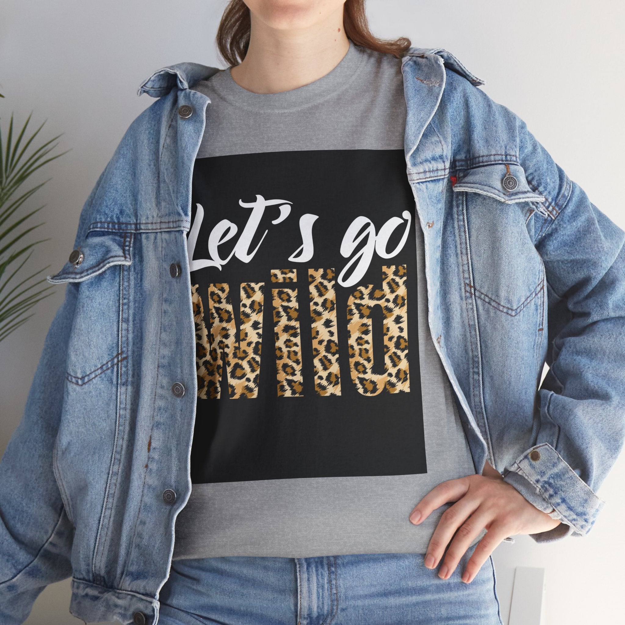 Let's Go Wild Leopard Graphic Tee