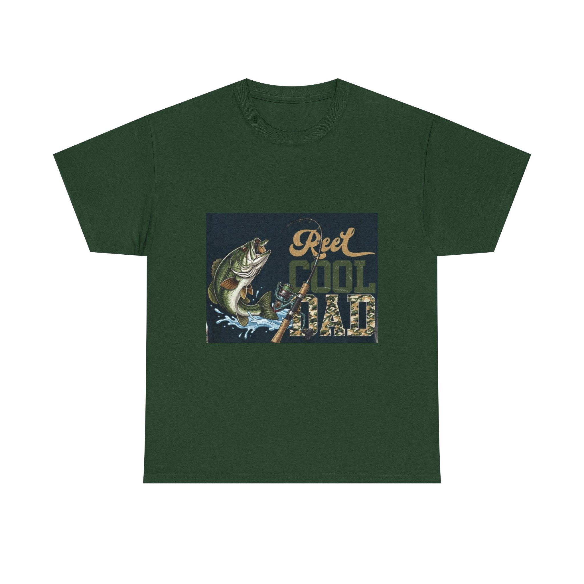 Fishing T-Shirt — "Reel Cool Dad" Graphic Tee