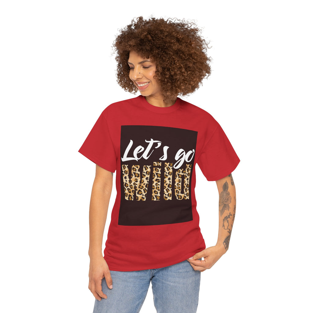 Let's Go Wild Leopard Graphic Tee