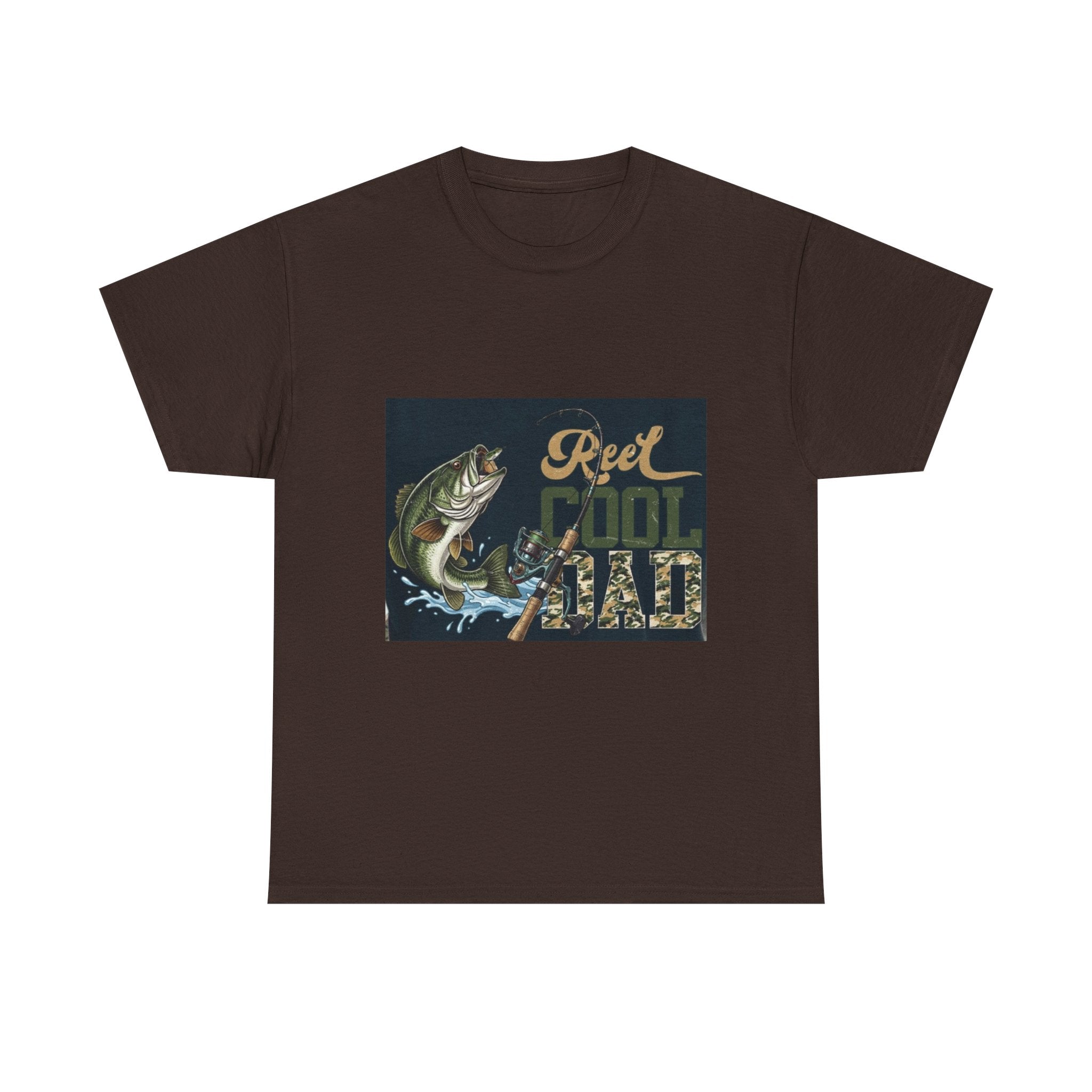 Fishing T-Shirt — "Reel Cool Dad" Graphic Tee