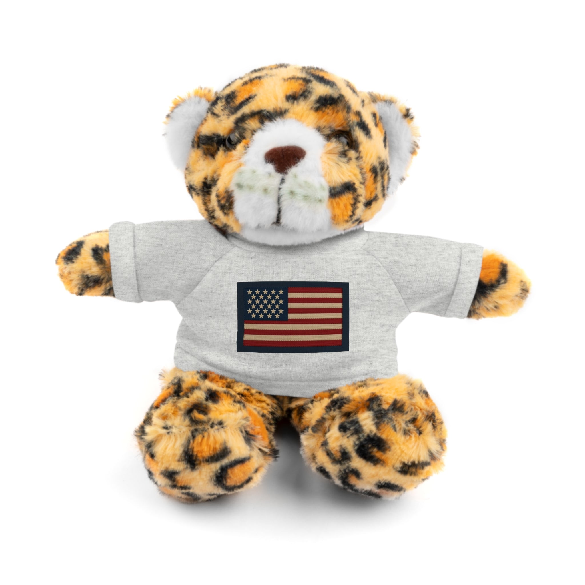 American Flag Teddy Bear with Tee — Patriotic Plush Gift