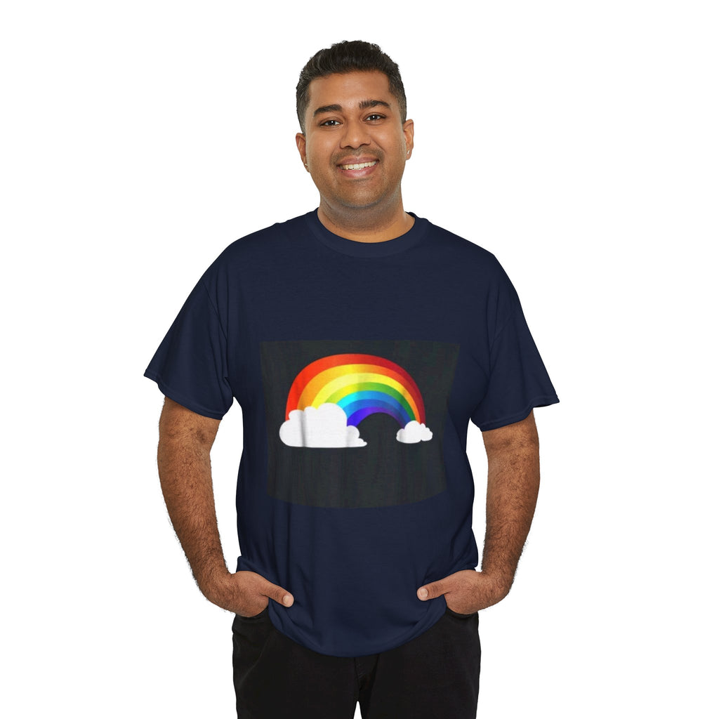 Rainbow Clouds T-Shirt — Bright Pride Graphic Tee