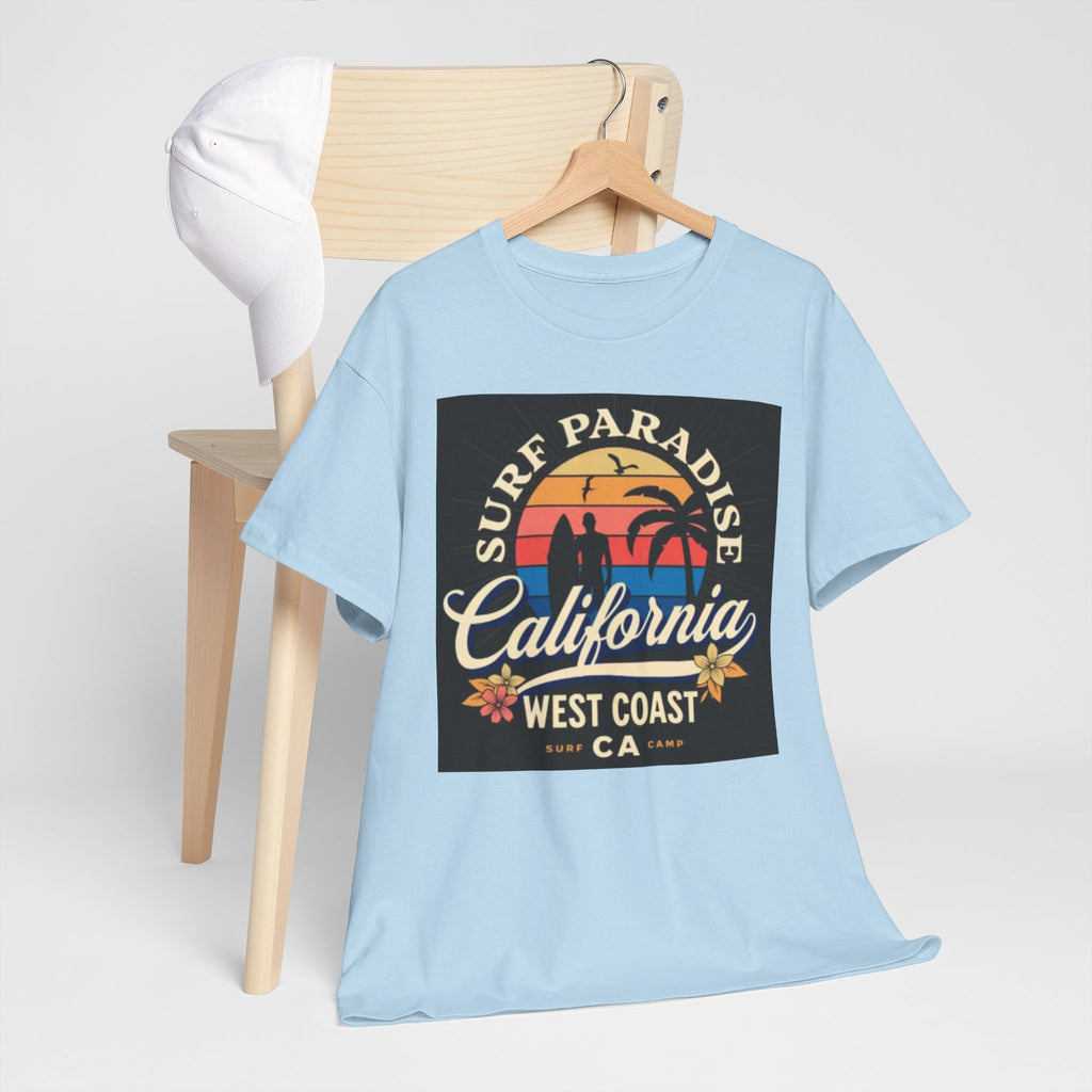 California Surf Paradise Tee — West Coast CA Vintage Sunset Graphic T-Shirt