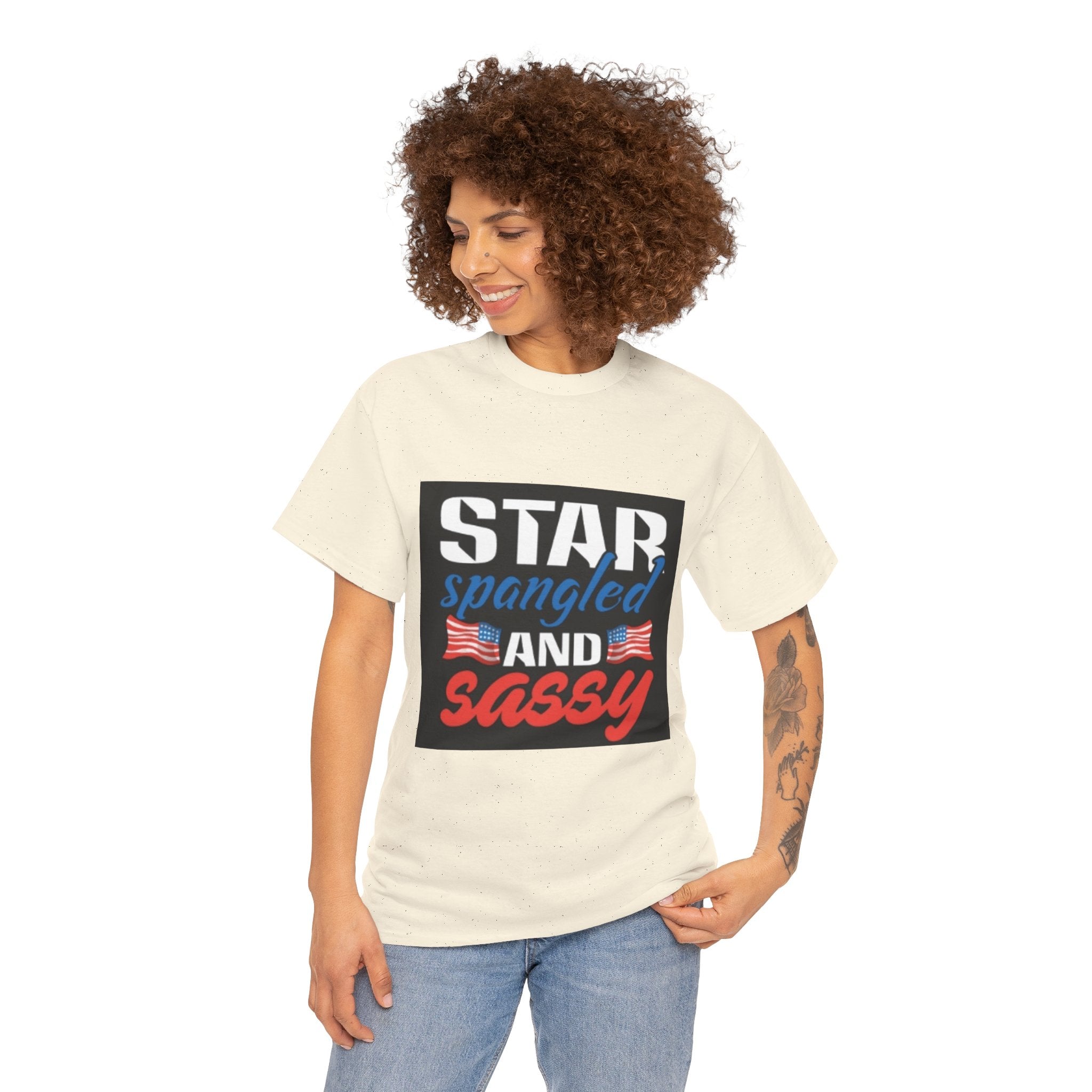 Star Spangled and Sassy Tee — Patriotic 4th of July Shirt with Flags