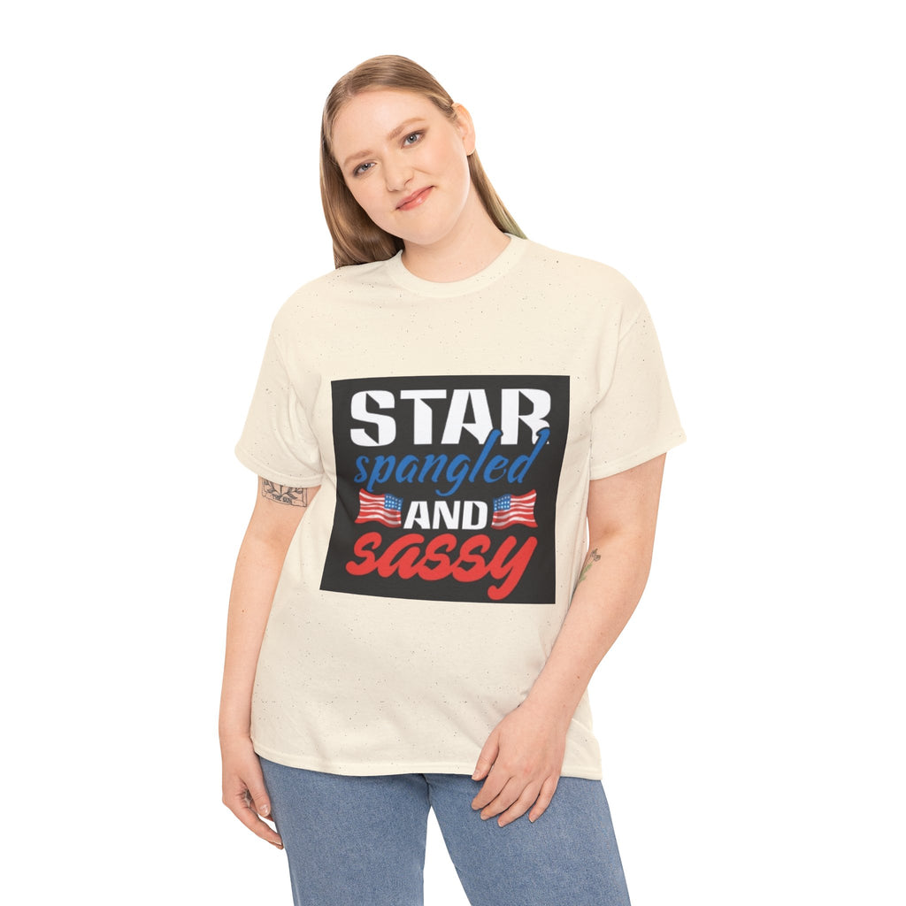 Star Spangled and Sassy Tee — Patriotic 4th of July Shirt with Flags