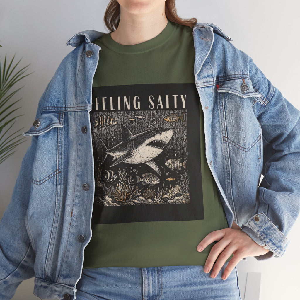 Feeling Salty Shark T-Shirt – Vintage Ocean Graphic Tee