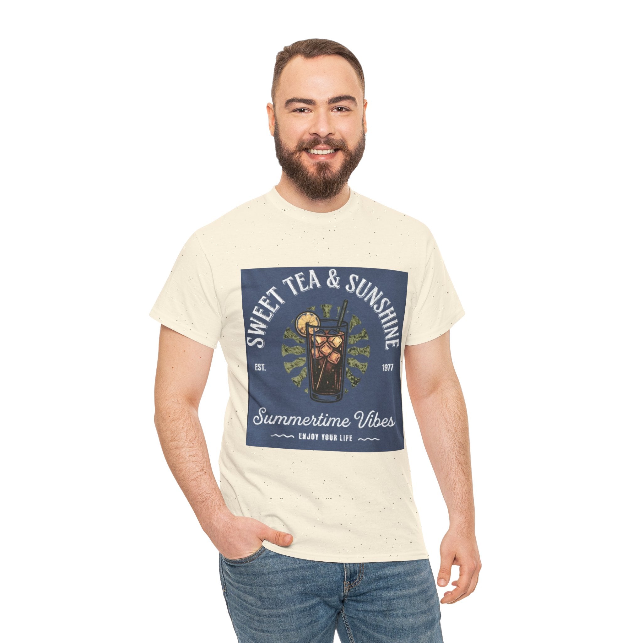 Sweet Tea & Sunshine Tee — Summertime Vibes Iced Tea Graphic T-Shirt