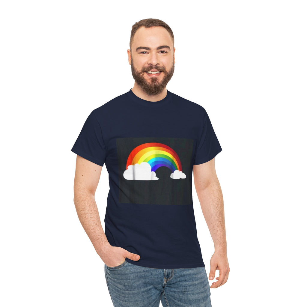 Rainbow Clouds T-Shirt — Bright Pride Graphic Tee