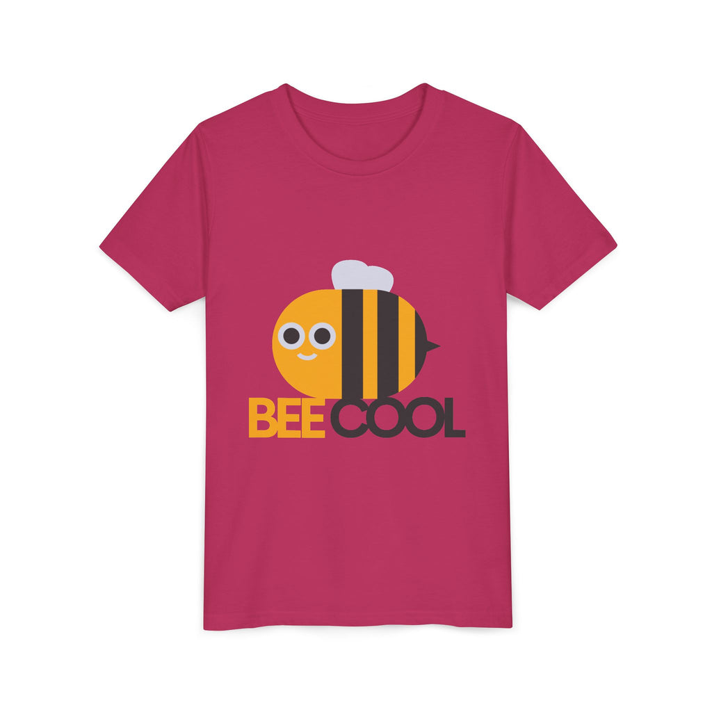 Bee Cool Kids Tee — Cute Bee Graphic Youth Short Sleeve Shirt