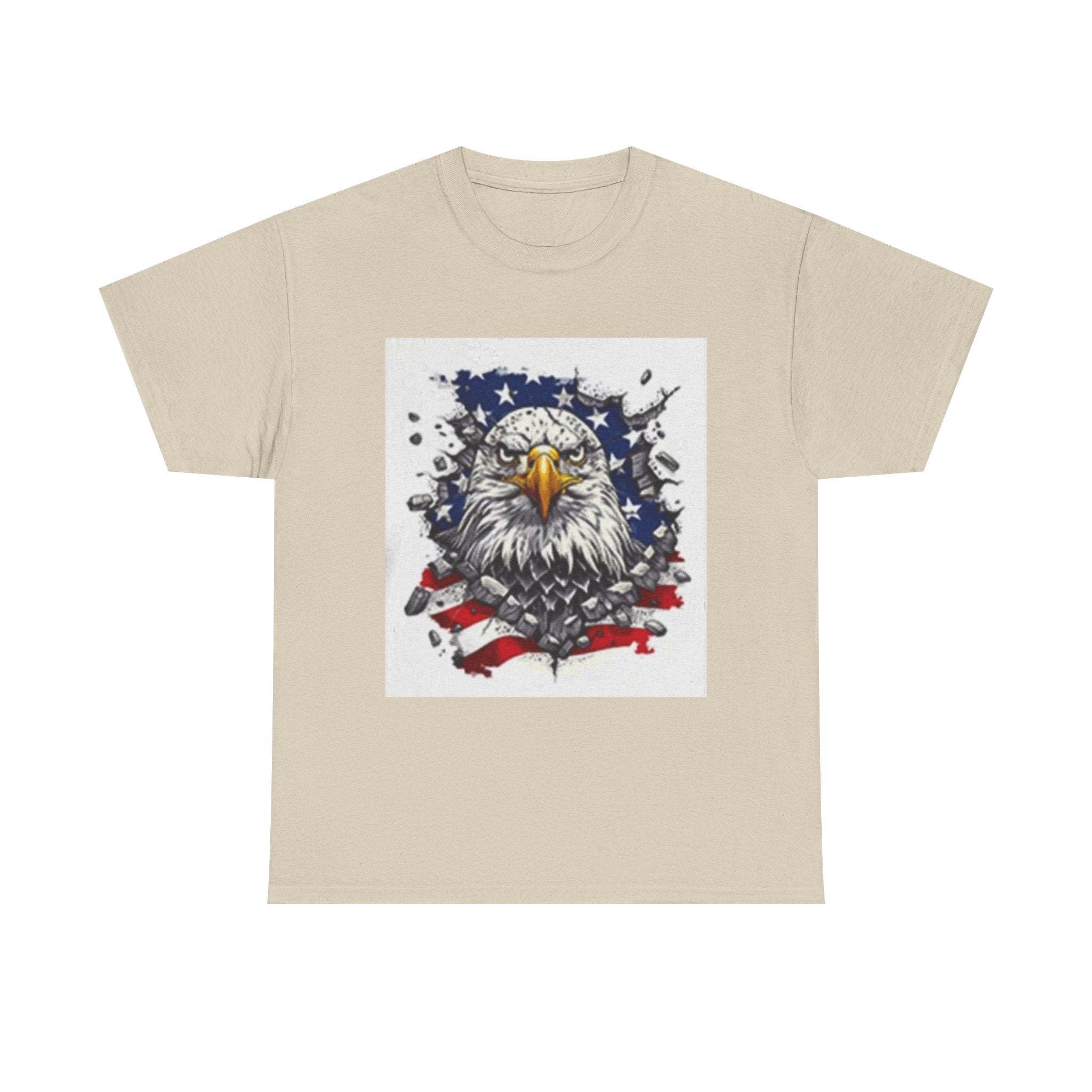 Eagle American Flag T-Shirt — Patriotic Bald Eagle Graphic Tee for 4th of July