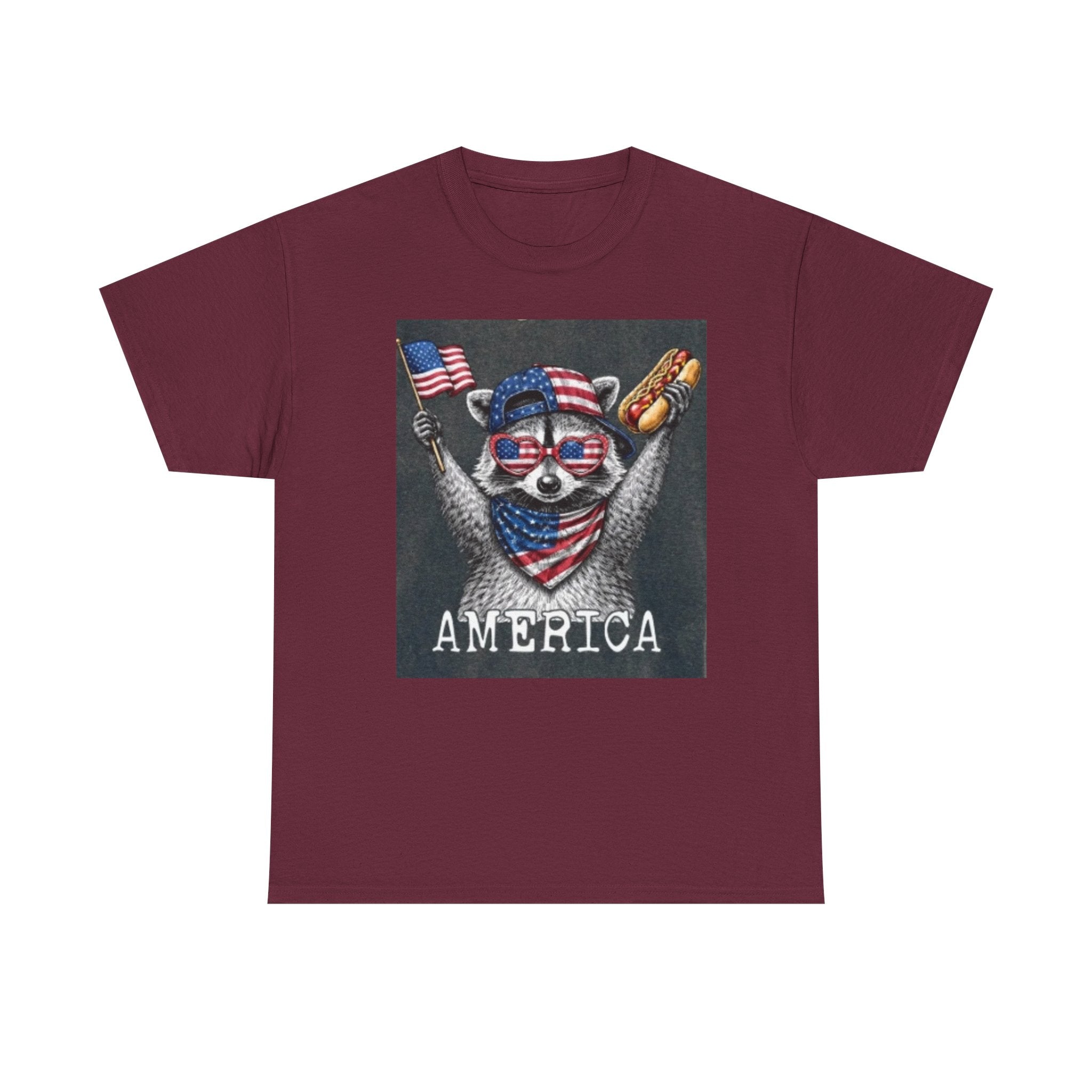 Patriotic Raccoon 'America' T-Shirt