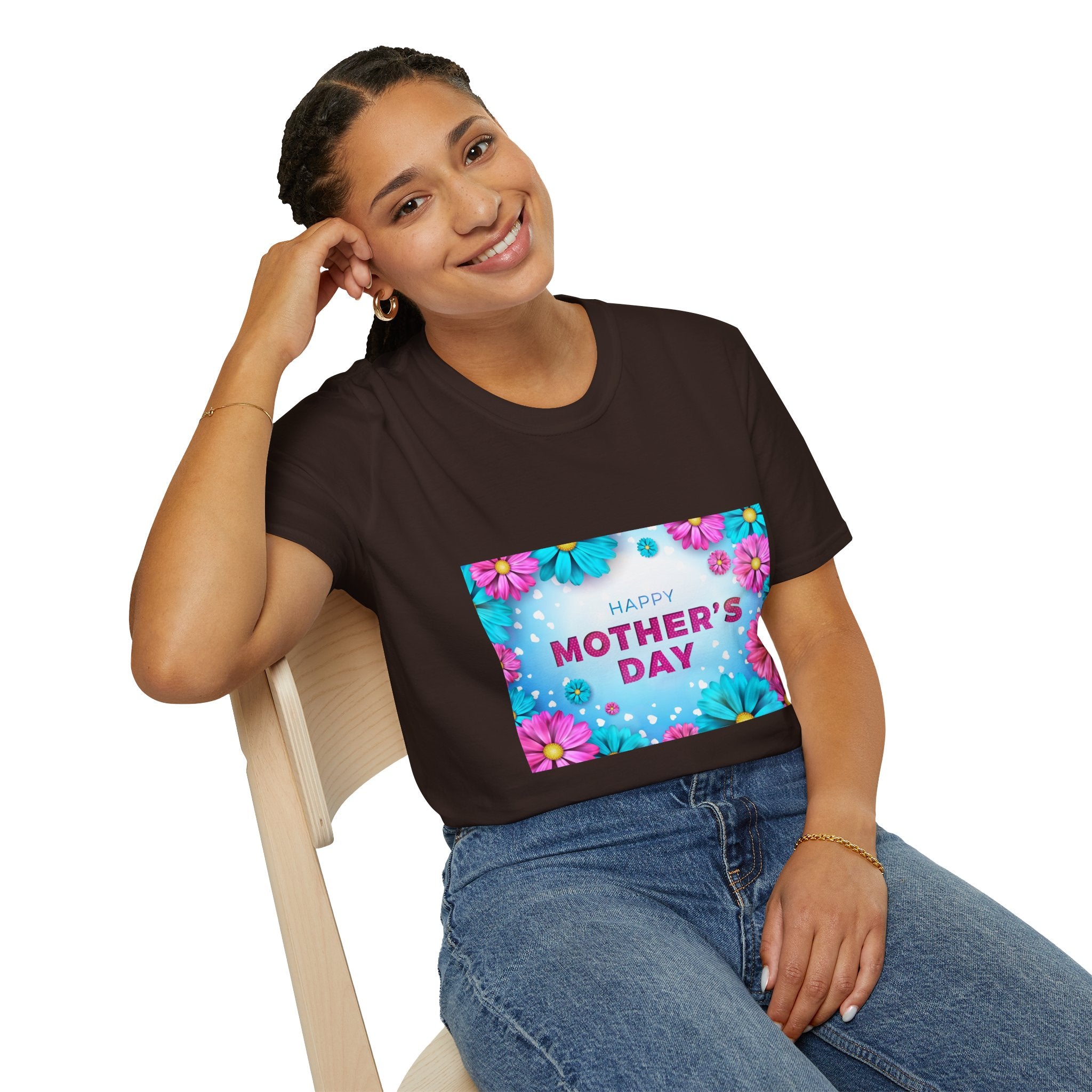 Mother's Day Floral T-Shirt — Happy Mother's Day Celebration Tee