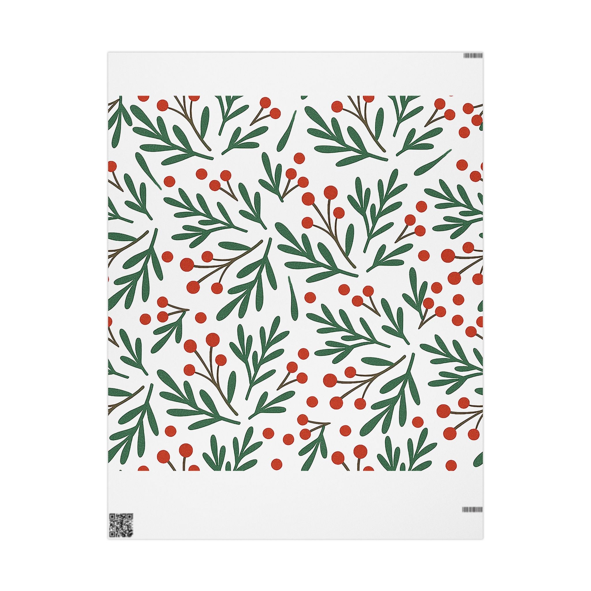 QR Code Minimalist Wrapping Paper Roll