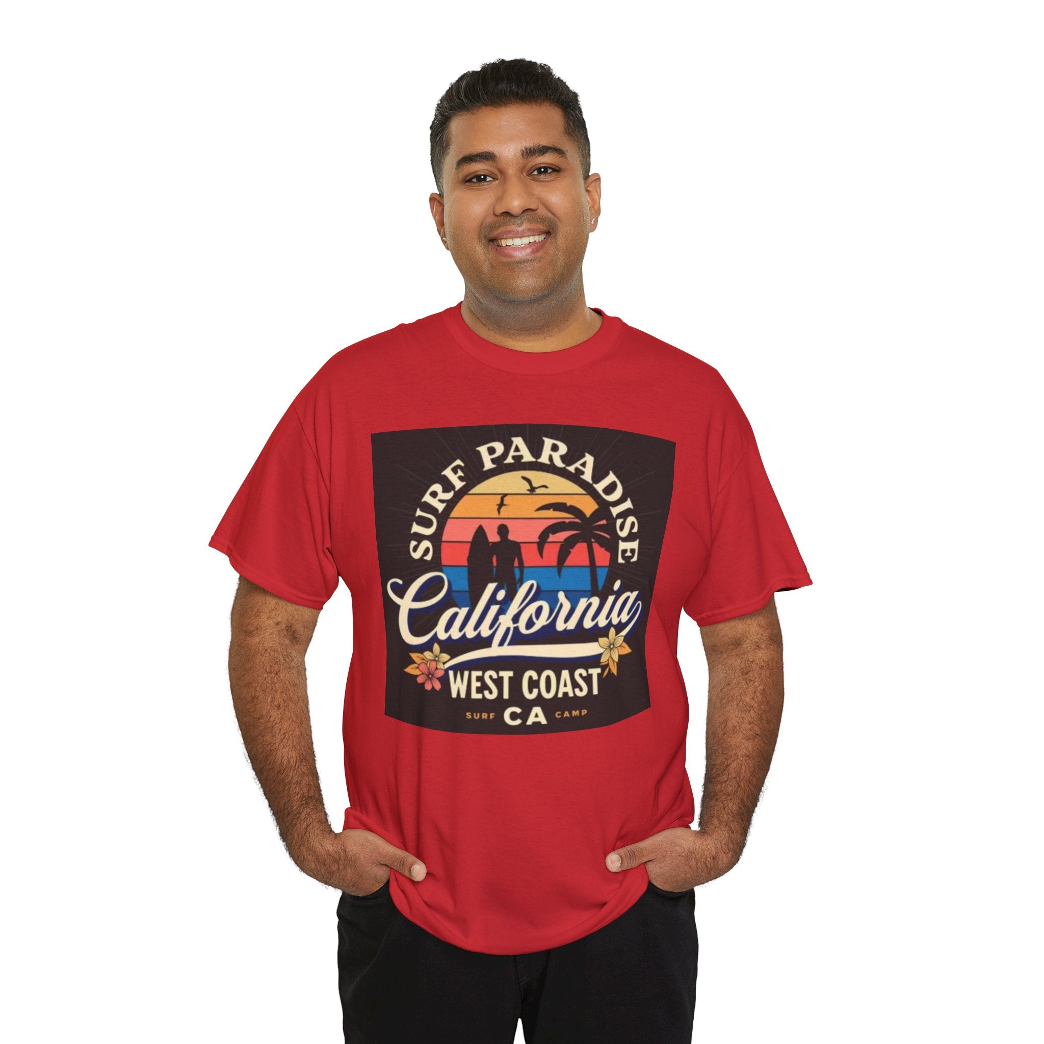 California Surf Paradise Tee — West Coast CA Vintage Sunset Graphic T-Shirt