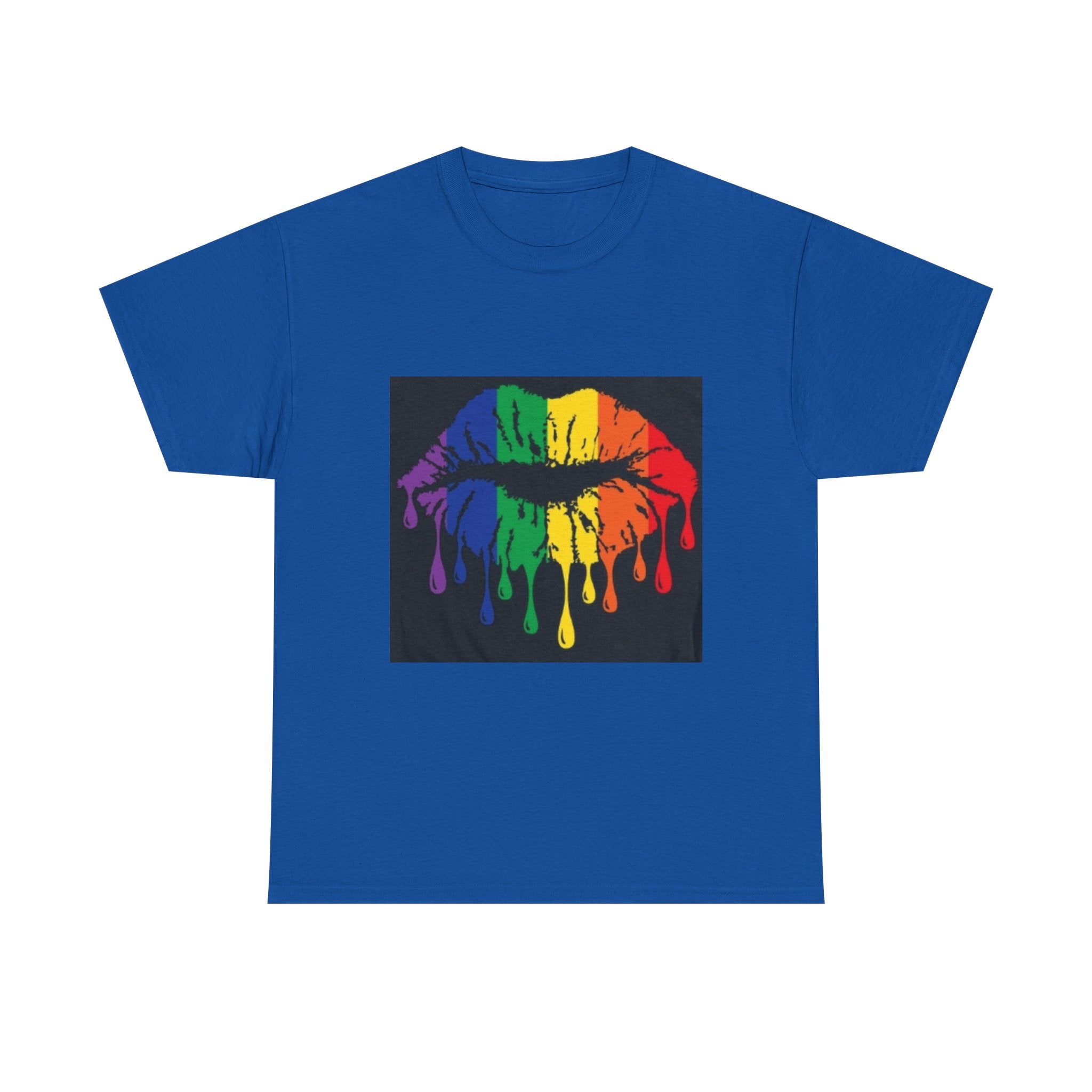 Rainbow Drip Kiss T-Shirt – LGBTQ+ Pride Graphic Tee