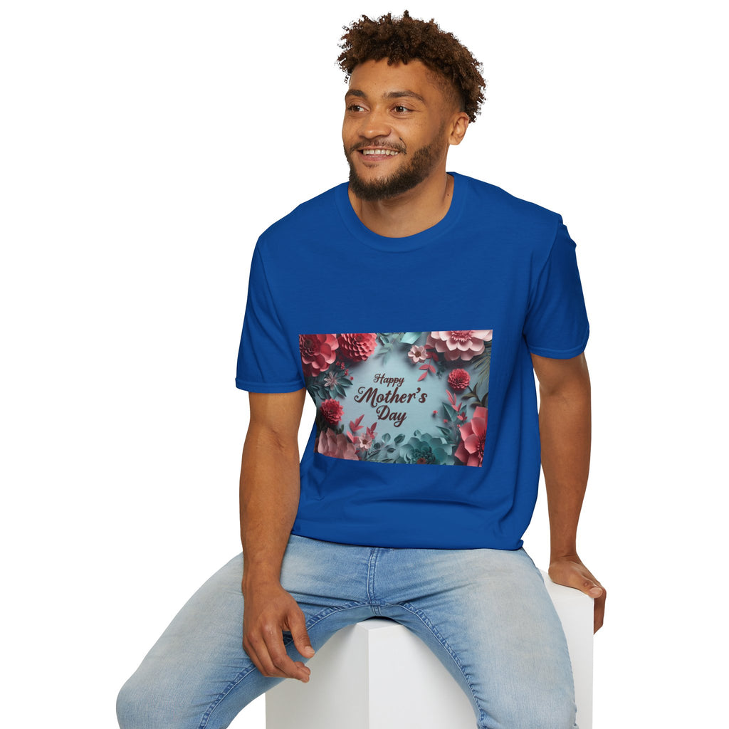 Mother's Day Floral T-Shirt — "Happy Mother's Day" Garden Bouquet Tee