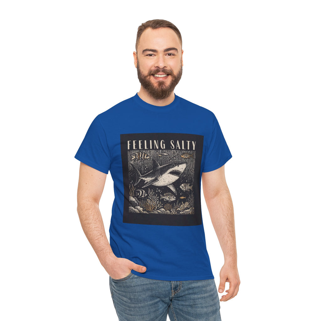 Feeling Salty Shark T-Shirt – Vintage Ocean Graphic Tee