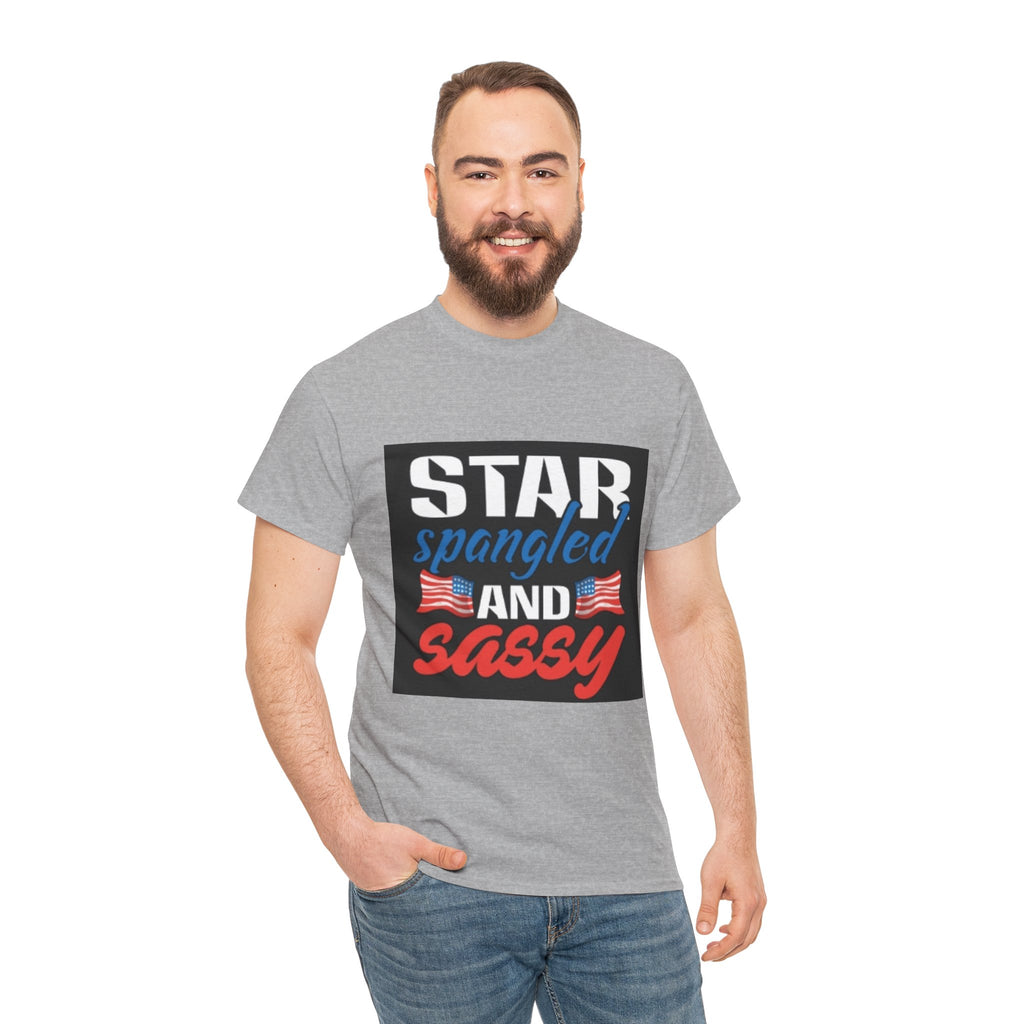 Star Spangled and Sassy Tee — Patriotic 4th of July Shirt with Flags