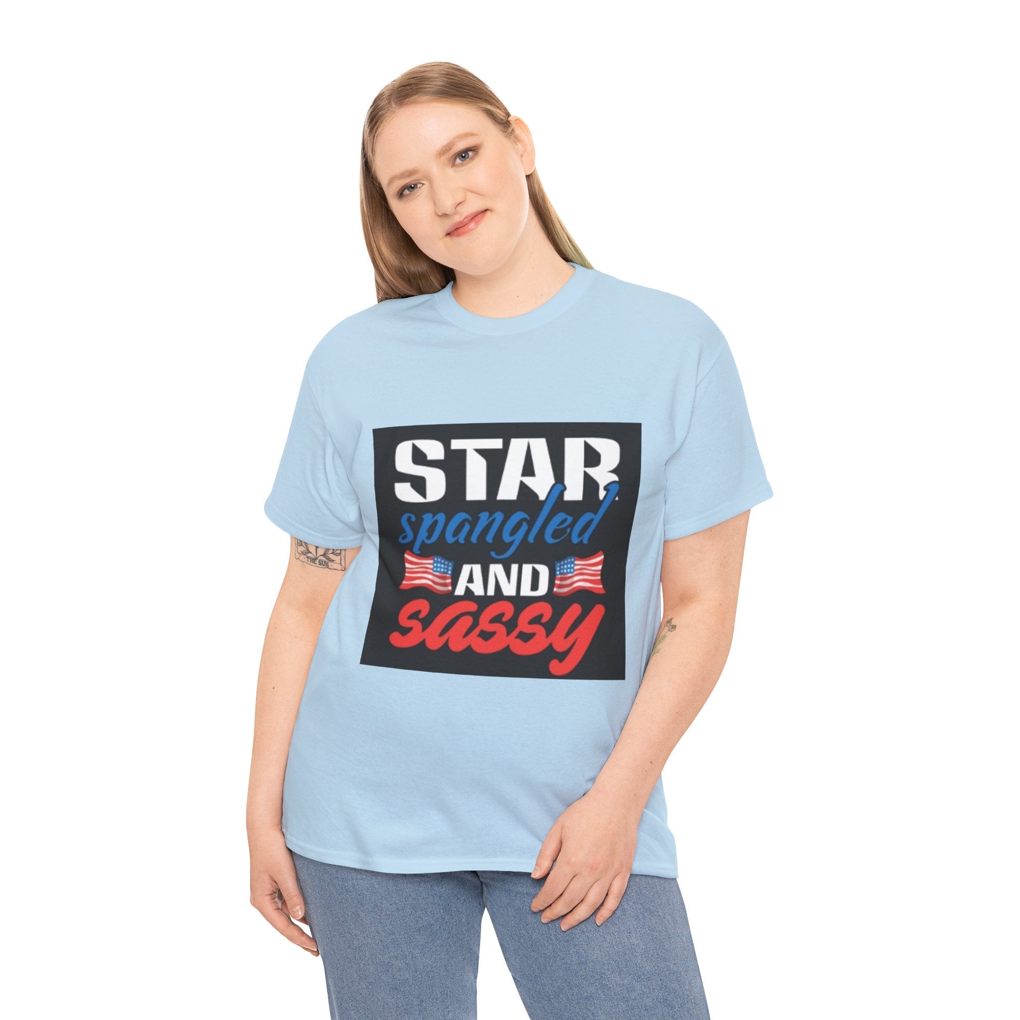 Star Spangled and Sassy Tee — Patriotic 4th of July Shirt with Flags
