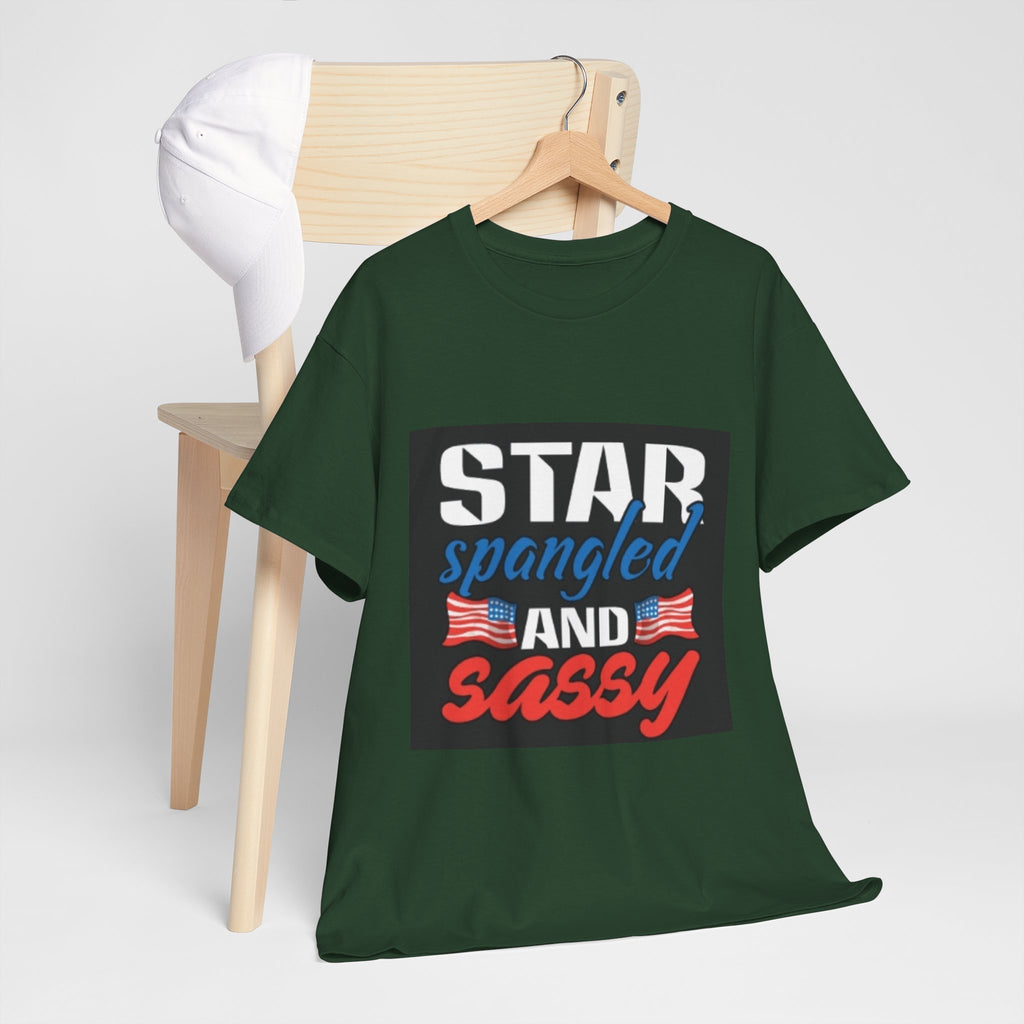 Star Spangled and Sassy Tee — Patriotic 4th of July Shirt with Flags