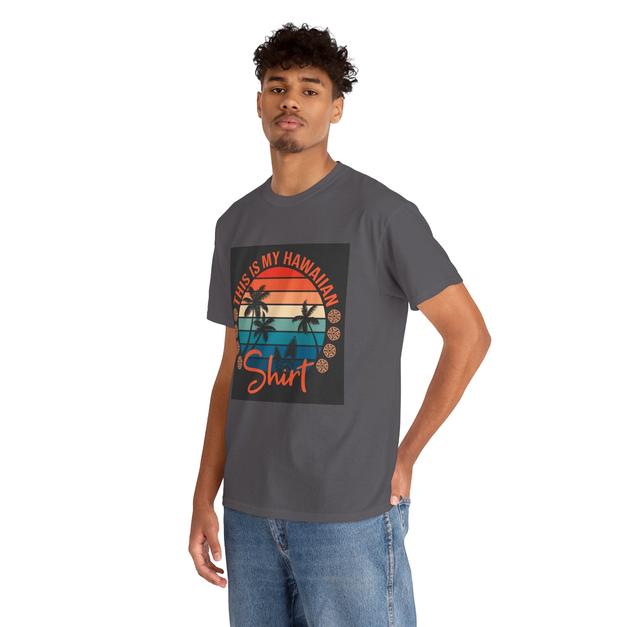 This Is My Hawaiian Shirt Tee — Vintage Sunset Palm Beach T-Shirt
