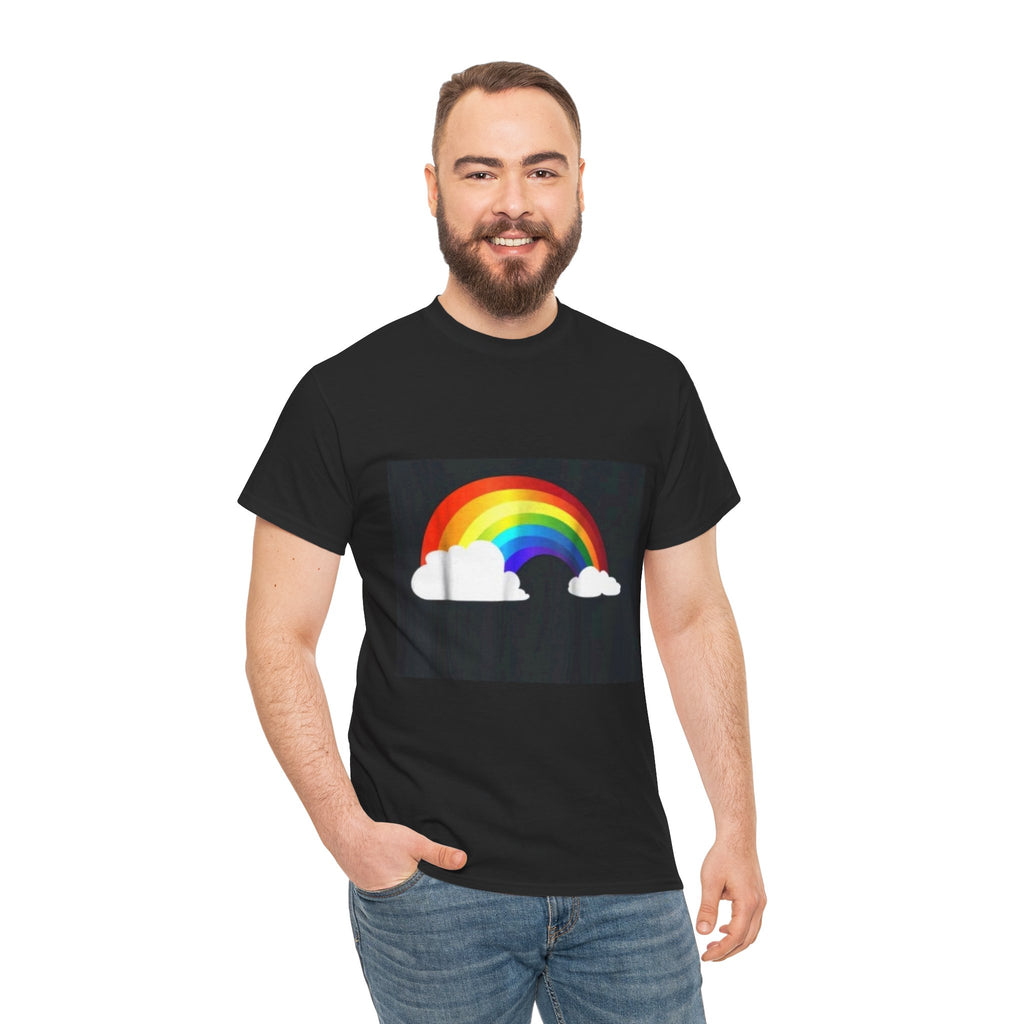 Rainbow Clouds T-Shirt — Bright Pride Graphic Tee