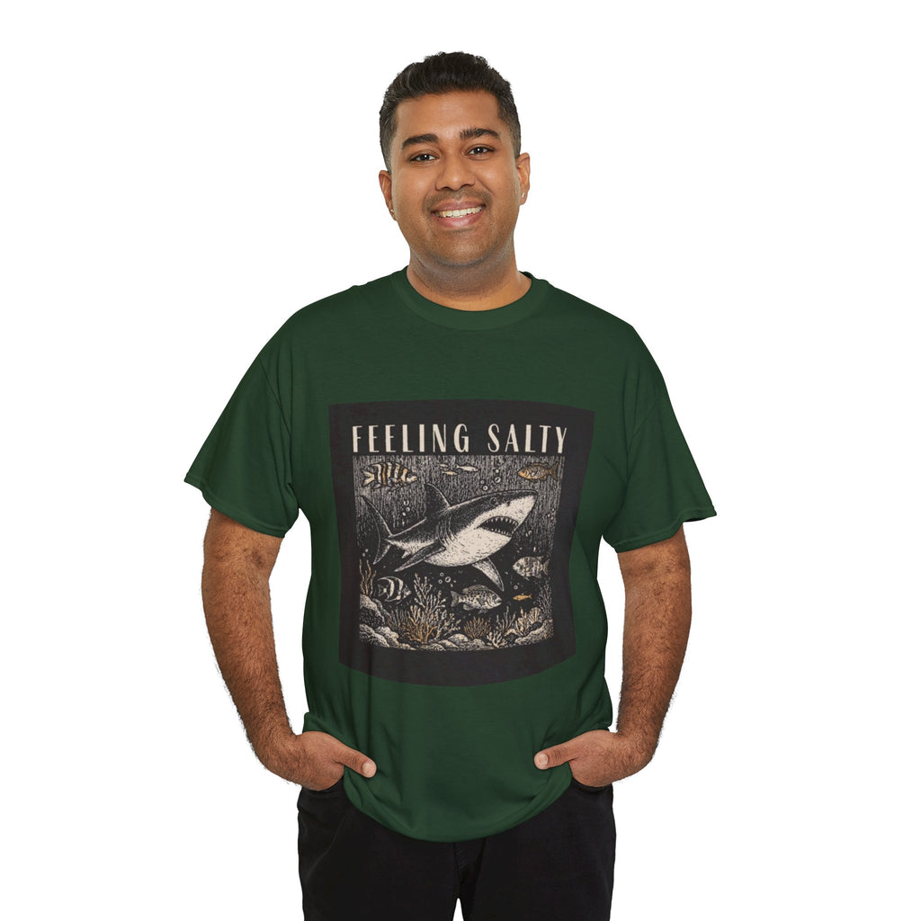Feeling Salty Shark T-Shirt – Vintage Ocean Graphic Tee