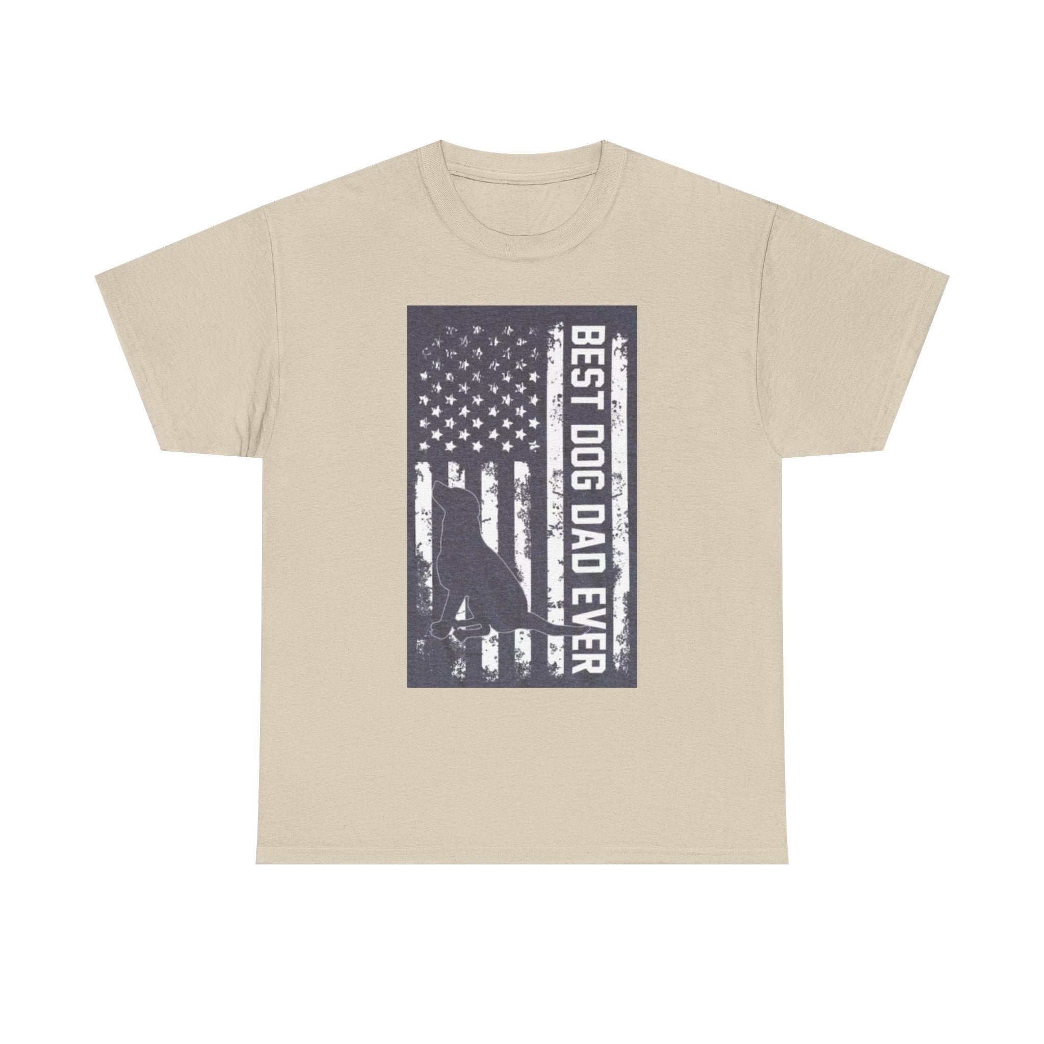Best Dog Dad Ever T-Shirt – Patriotic American Flag Dog Dad Tee