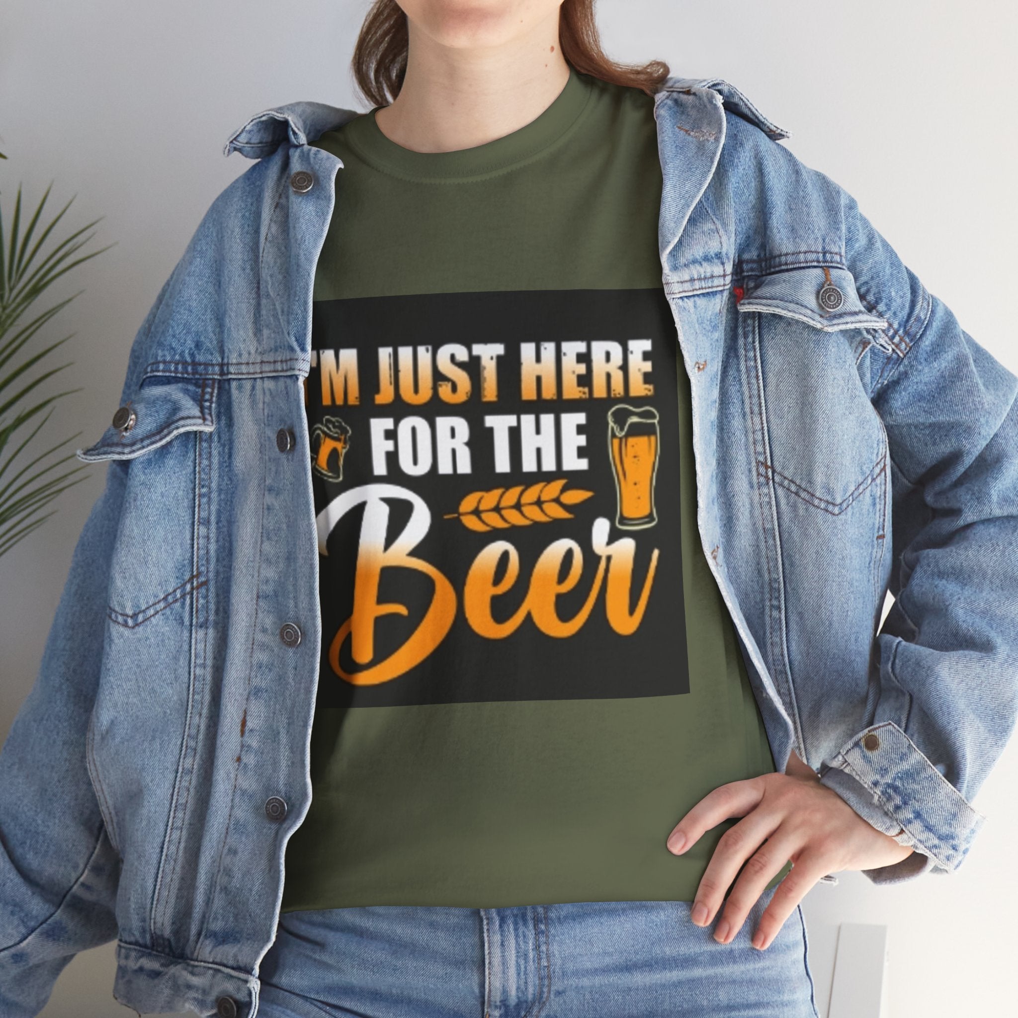 I'm Just Here for the Beer T-Shirt — Funny Beer Drinking Tee for Parties & Oktoberfest