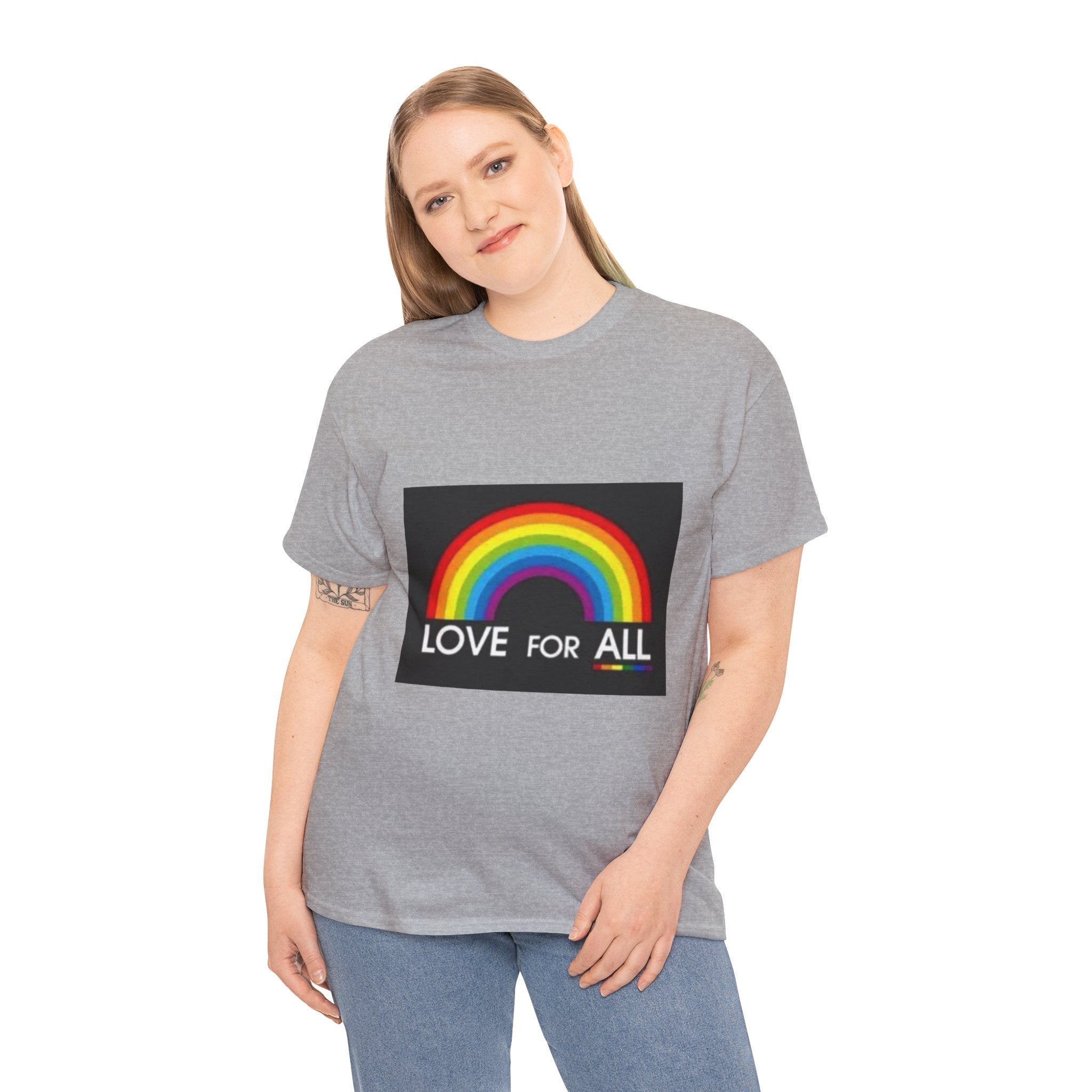 T-Shirt — 'Love For All' Rainbow Pride Tee