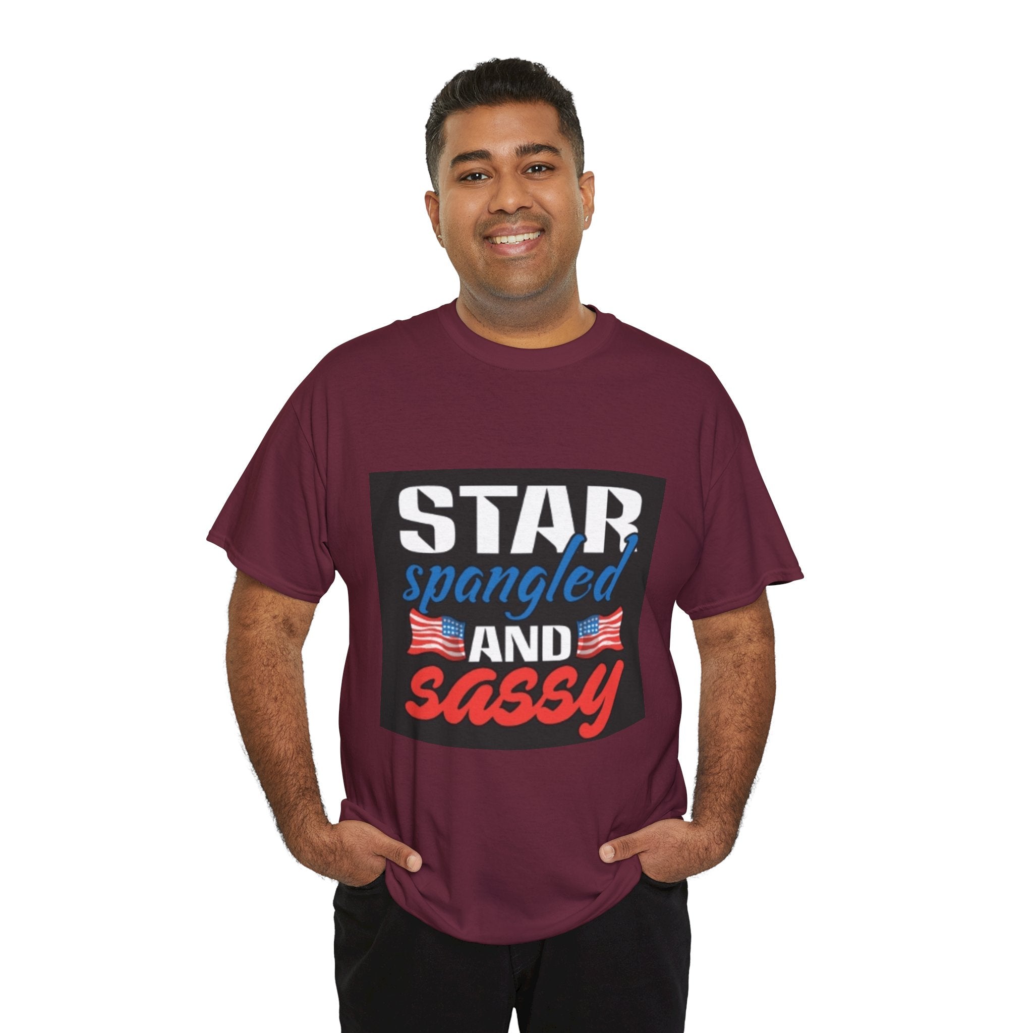 Star Spangled and Sassy Tee — Patriotic 4th of July Shirt with Flags