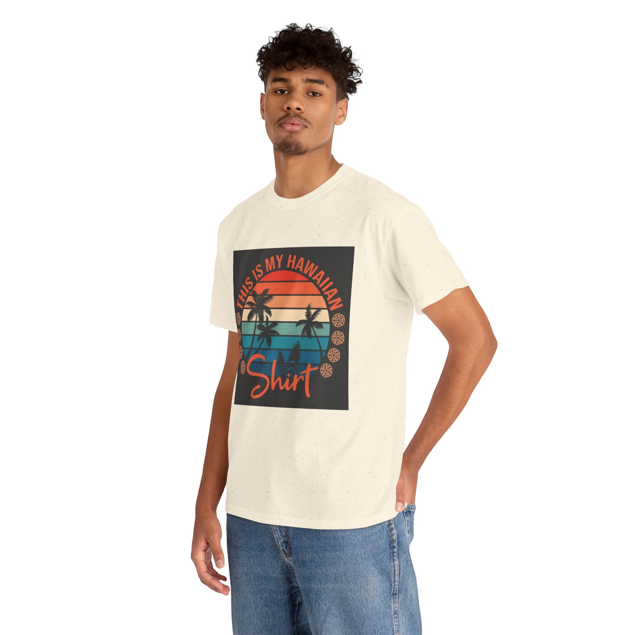 This Is My Hawaiian Shirt Tee — Vintage Sunset Palm Beach T-Shirt
