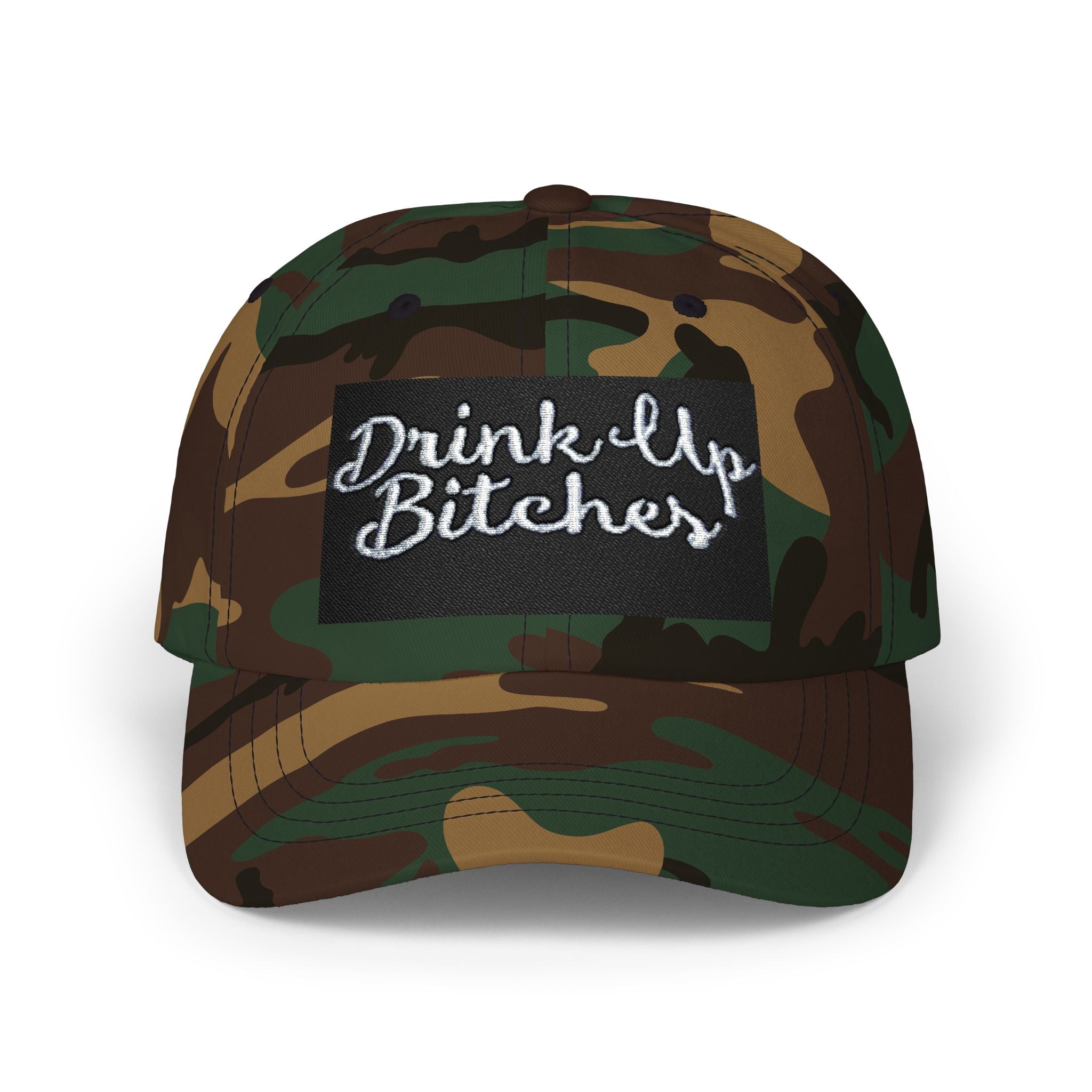 Dad Cap - "Drink Up Bitches" Embroidered Funny Party Hat