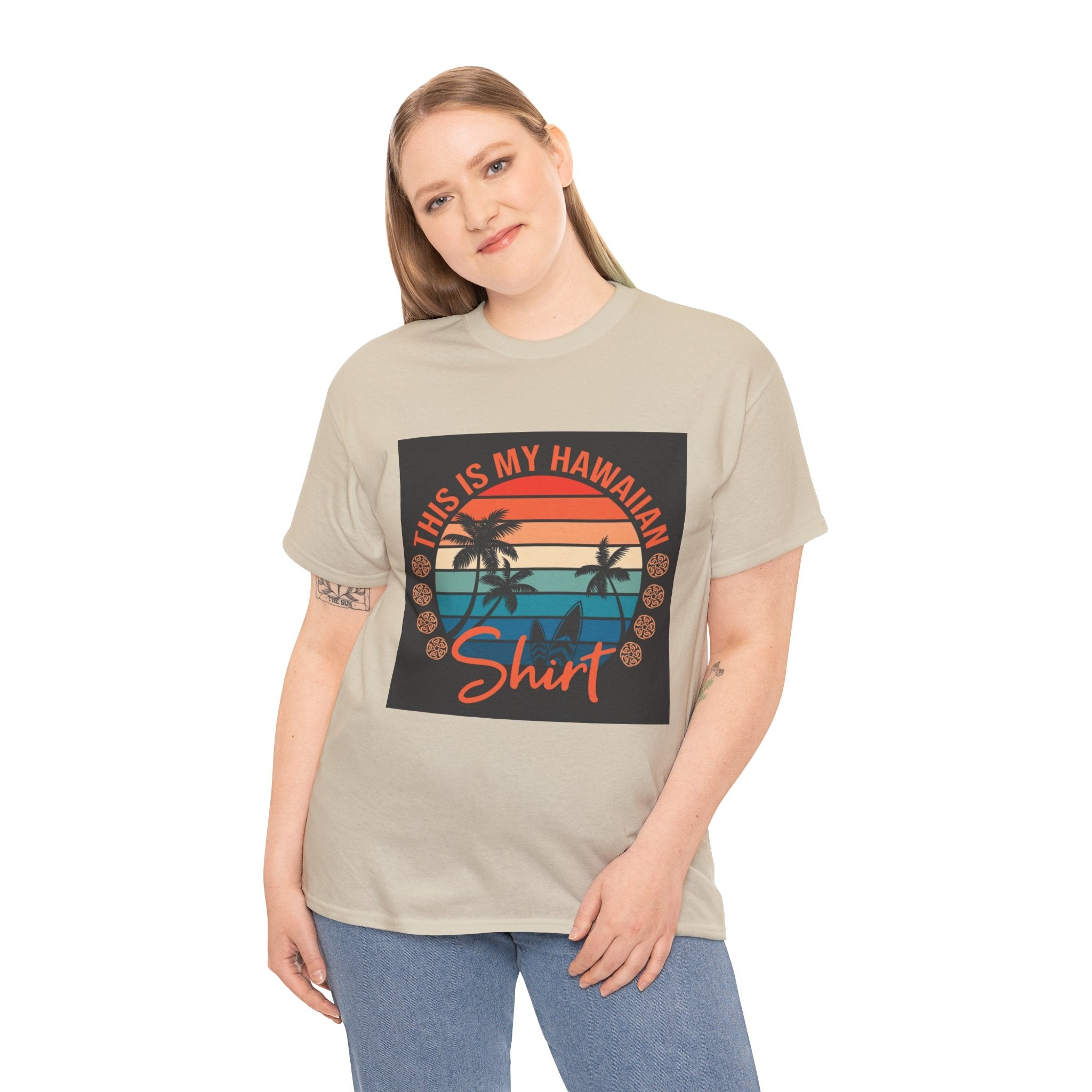 This Is My Hawaiian Shirt Tee — Vintage Sunset Palm Beach T-Shirt