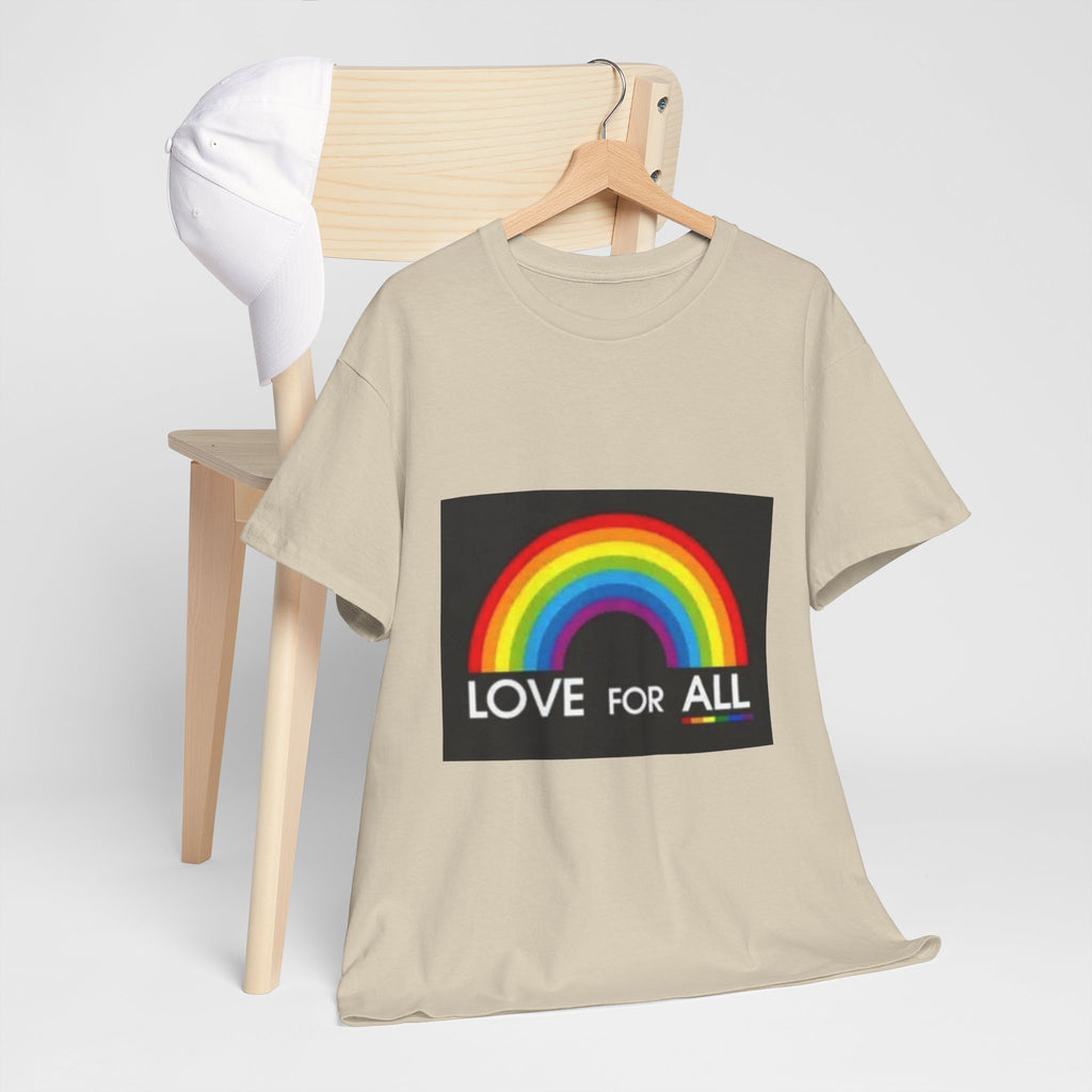 T-Shirt — 'Love For All' Rainbow Pride Tee