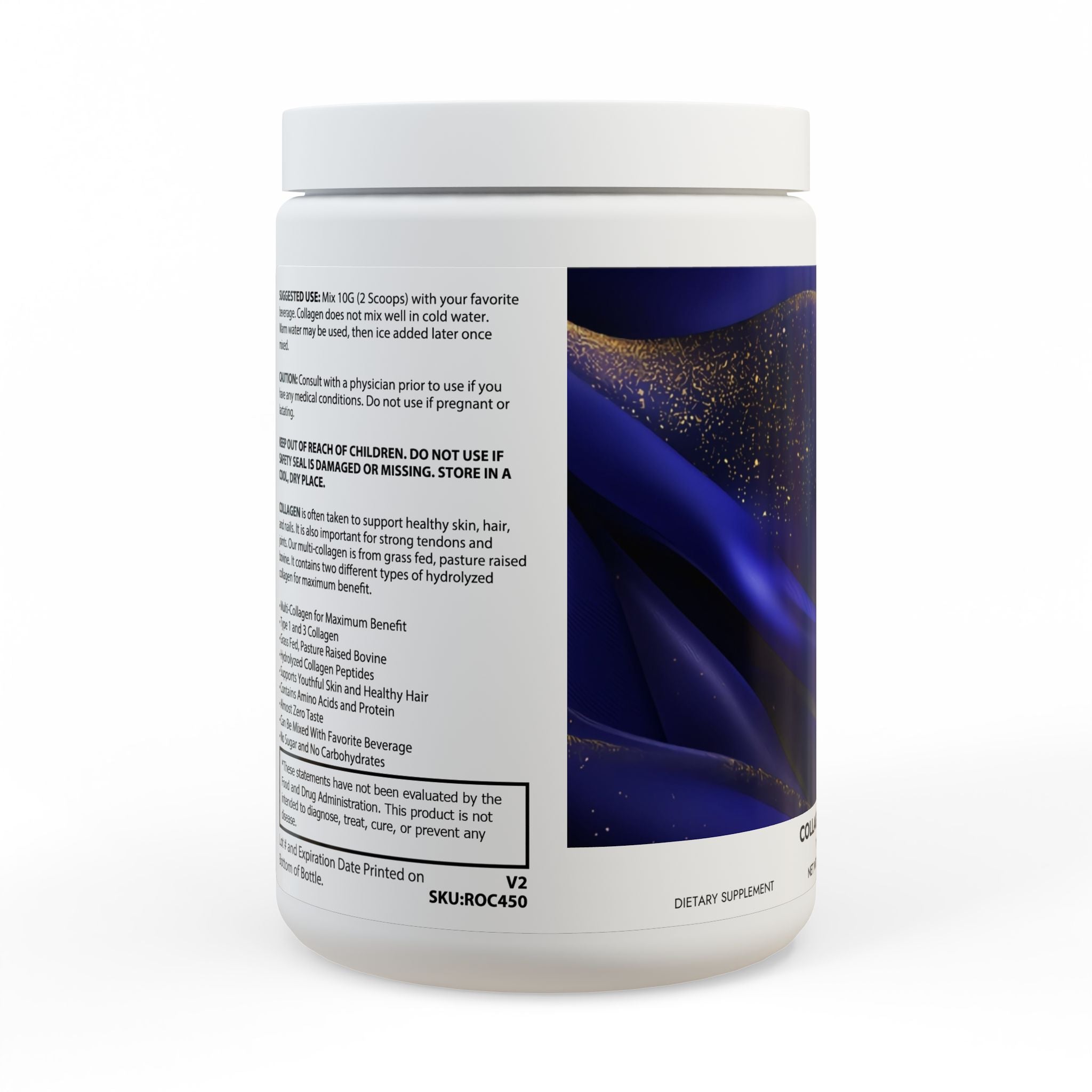 Collagen Peptides Type I & III Supplement (350g, 12.3oz)