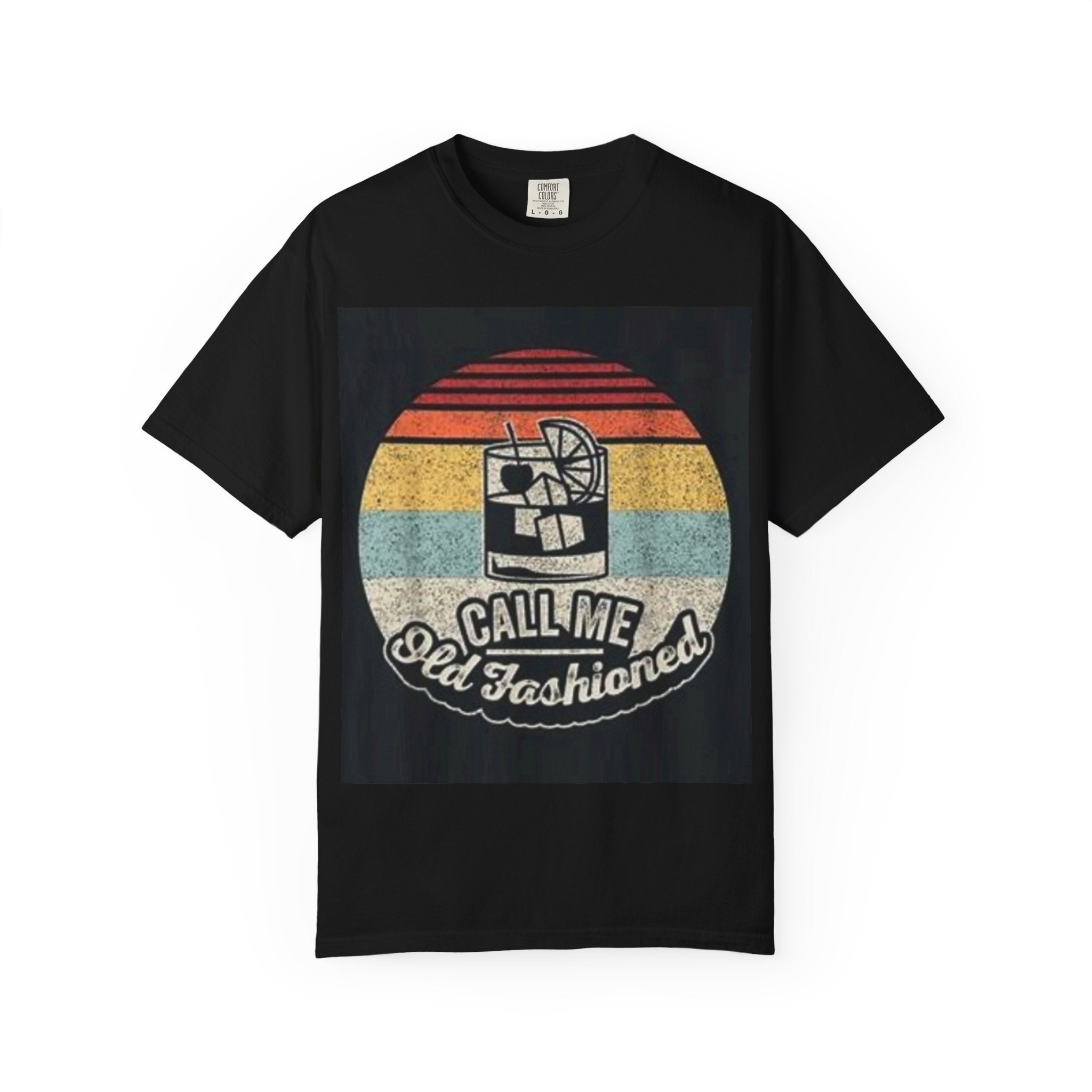 T-Shirt — "Call Me Old Fashioned" Retro Cocktail Graphic Tee