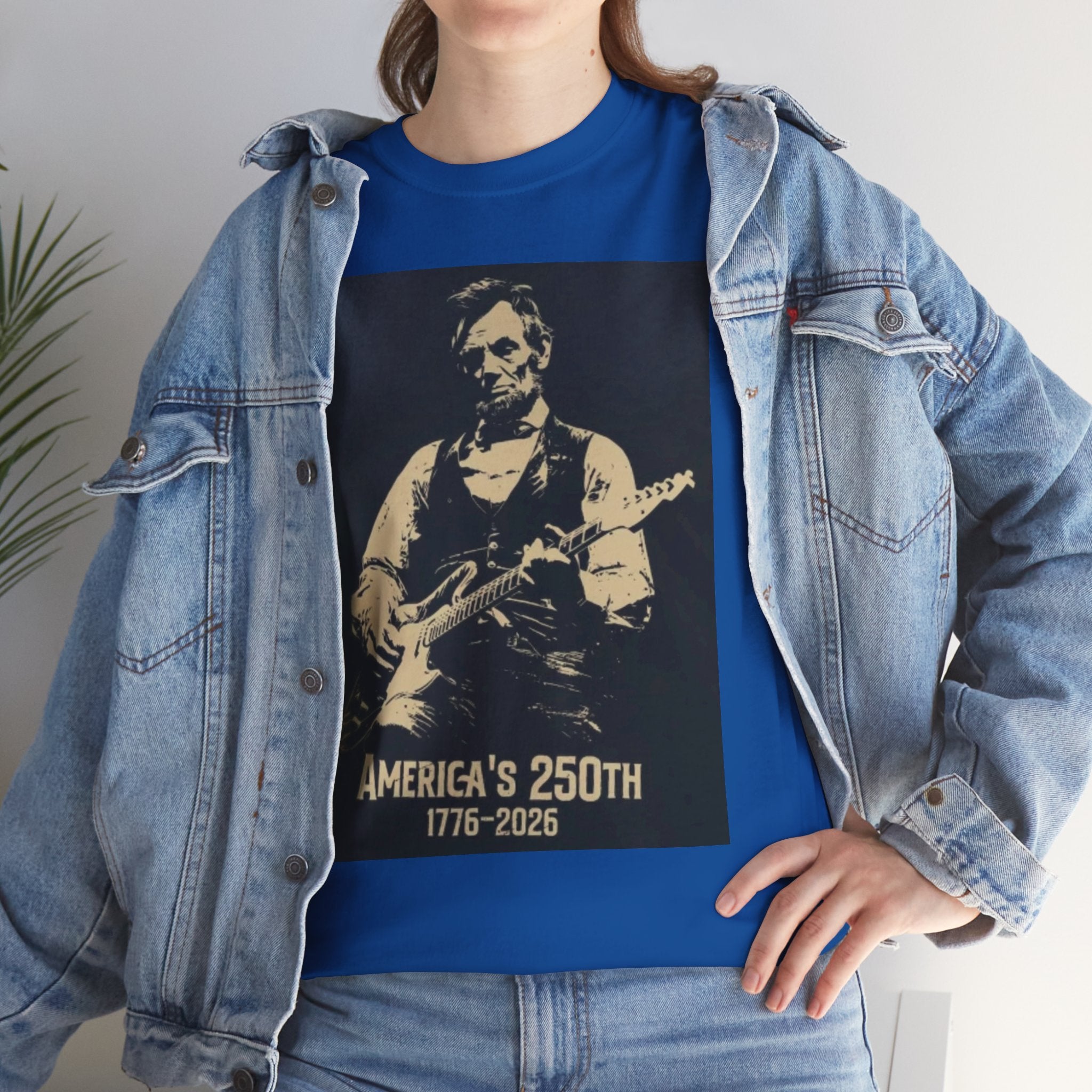 America's 250th Guitar Tee — 1776–2026 Patriotic Rock T‑Shirt