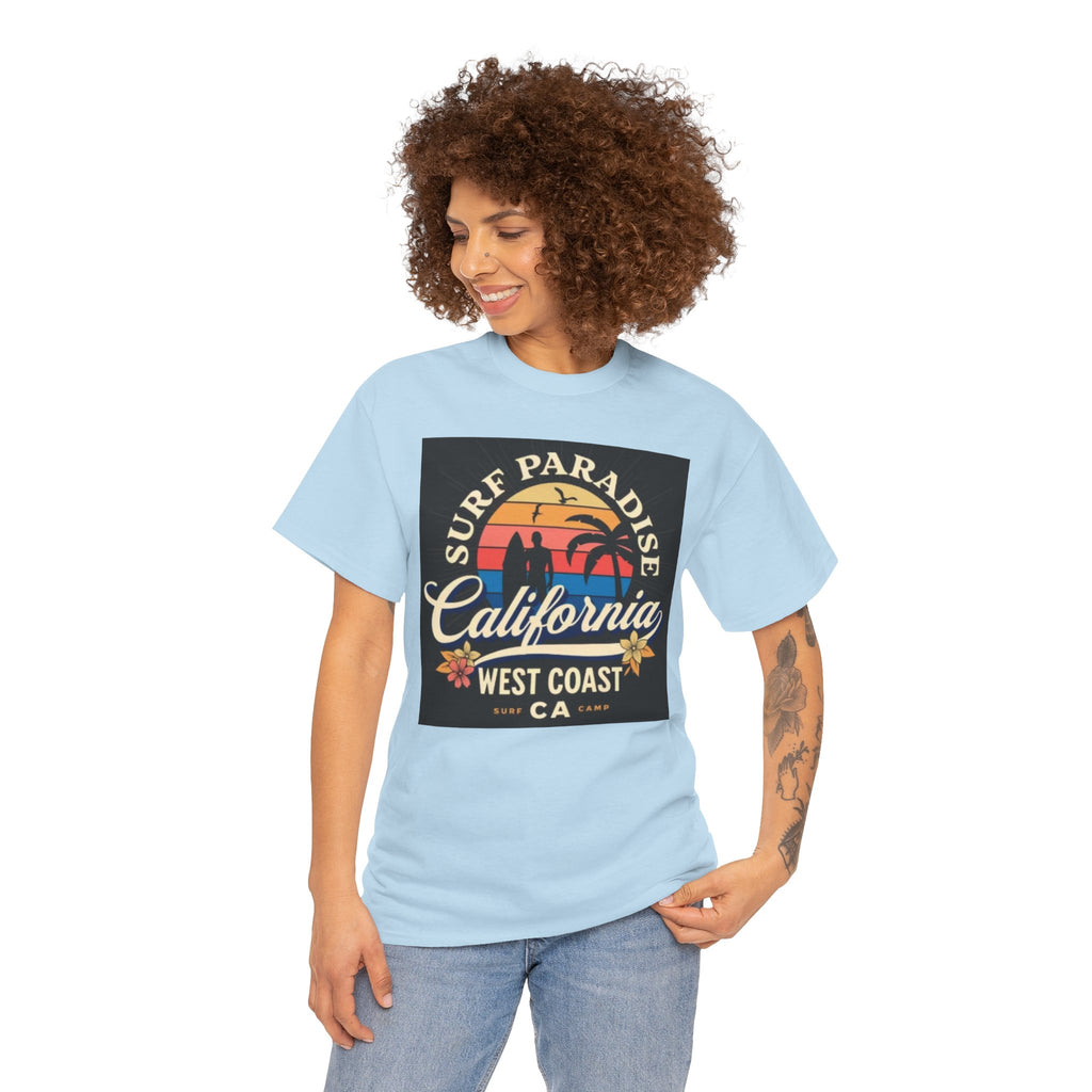 California Surf Paradise Tee — West Coast CA Vintage Sunset Graphic T-Shirt