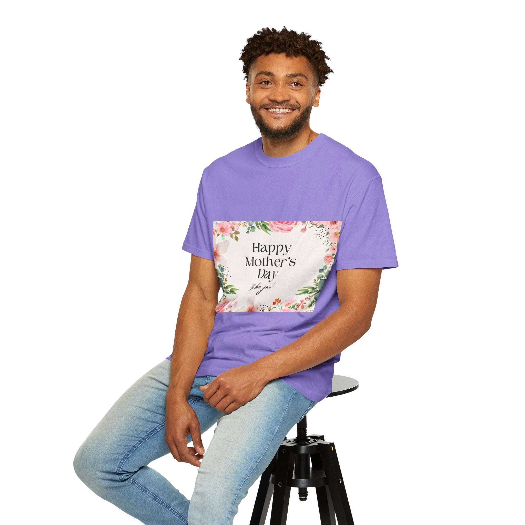 Mother’s Day Floral T-Shirt — "Happy Mother’s Day, We Love You"