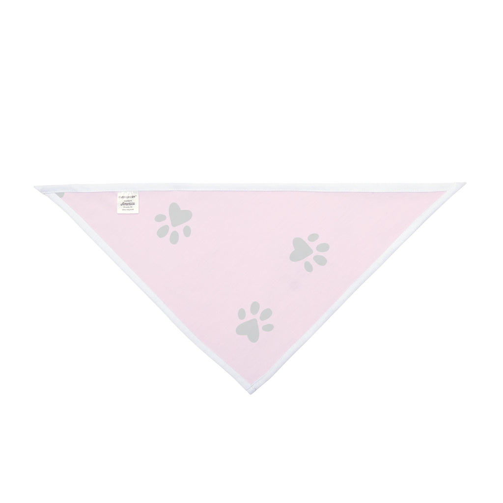 Pink Paw Print Pet Bandana - Cute Dog & Cat Scarf for Daily Wear, Photo Shoots & Gifts