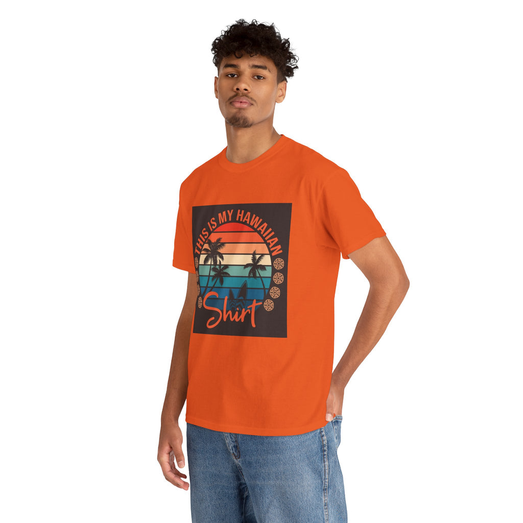 This Is My Hawaiian Shirt Tee — Vintage Sunset Palm Beach T-Shirt