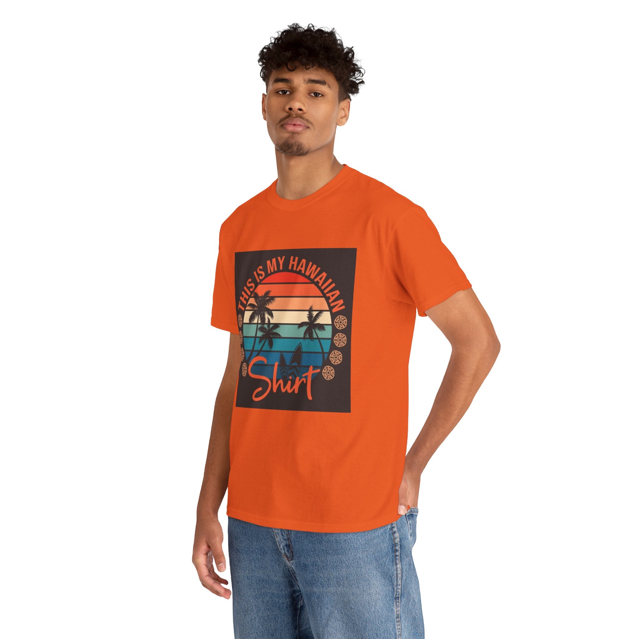 This Is My Hawaiian Shirt Tee — Vintage Sunset Palm Beach T-Shirt