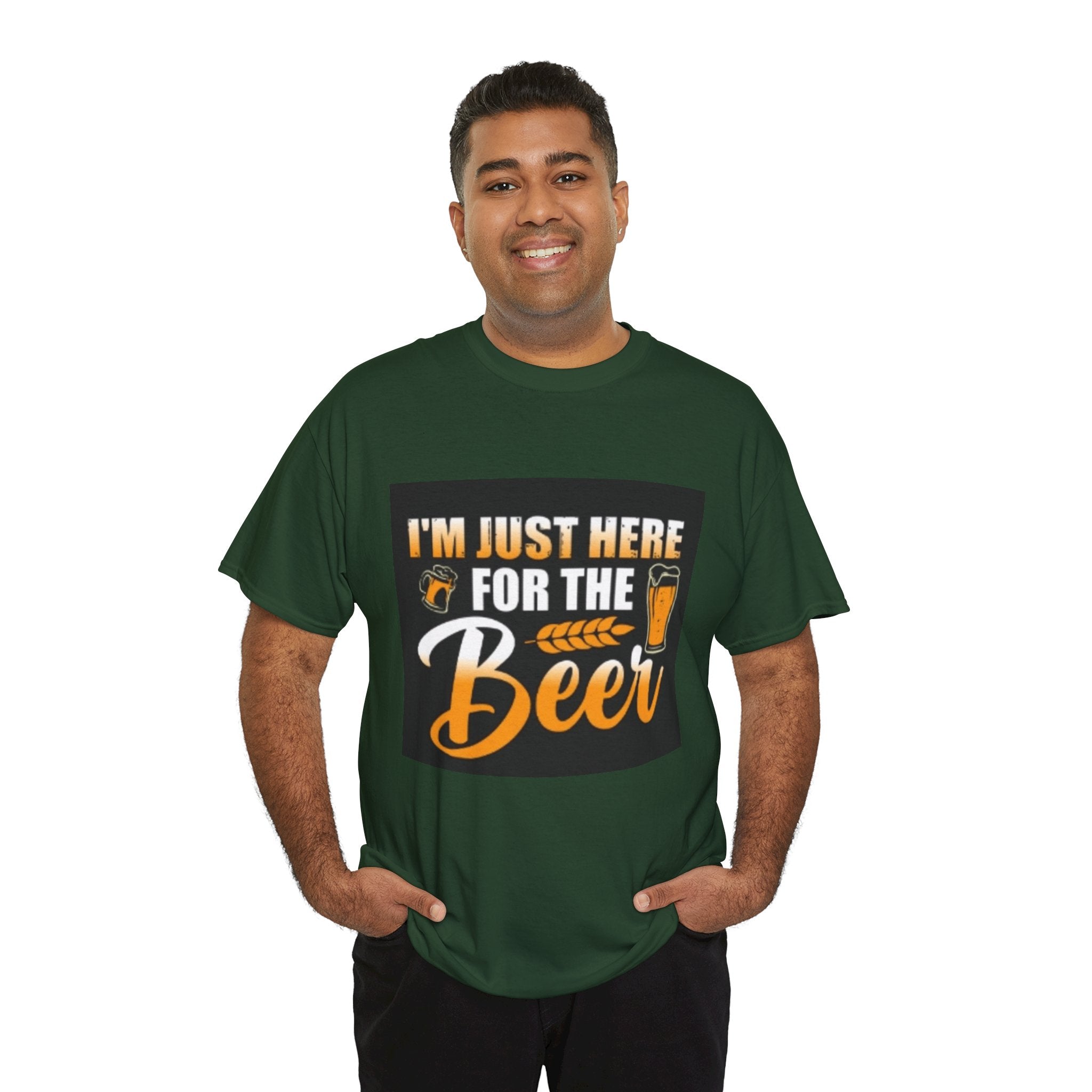 I'm Just Here for the Beer T-Shirt — Funny Beer Drinking Tee for Parties & Oktoberfest