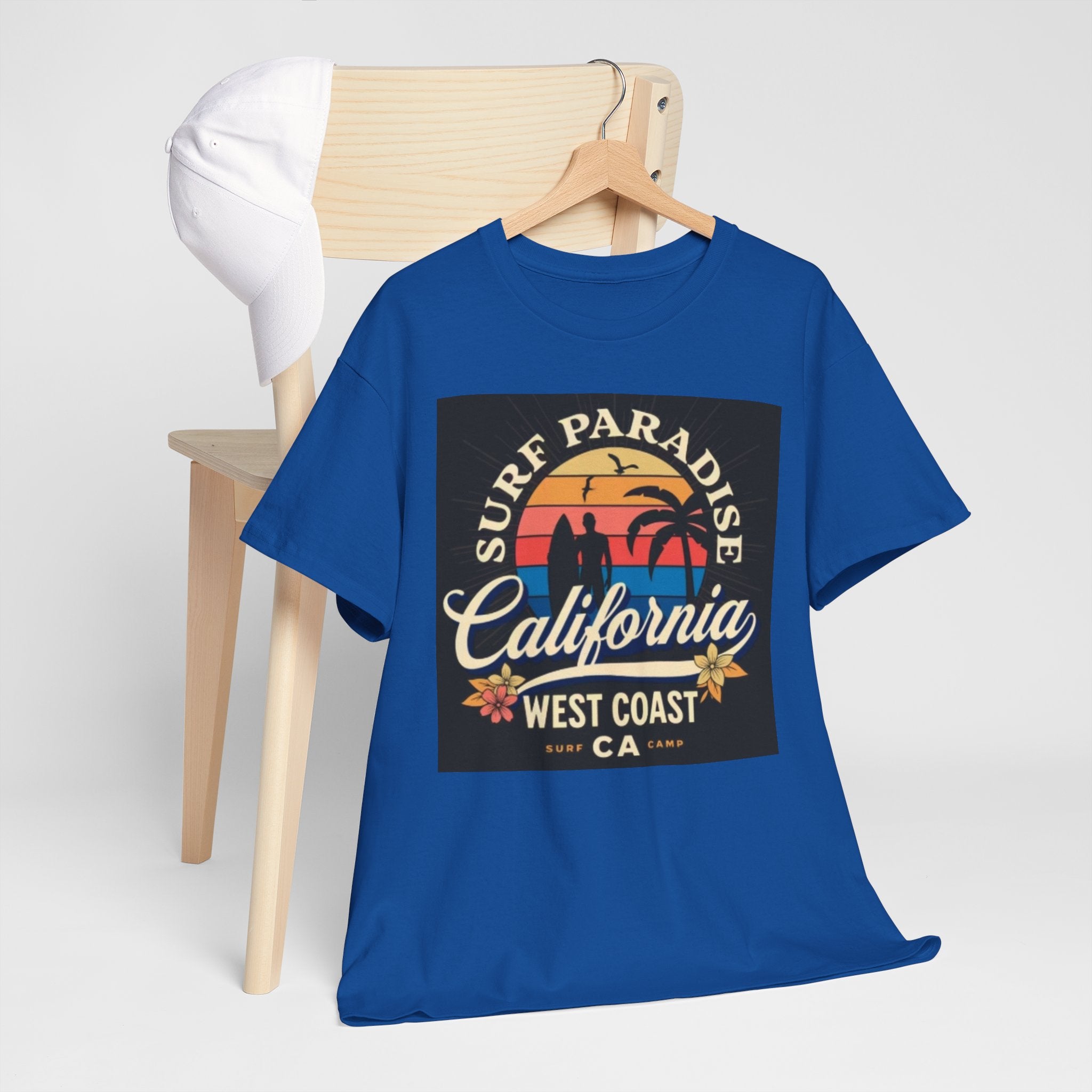California Surf Paradise Tee — West Coast CA Vintage Sunset Graphic T-Shirt