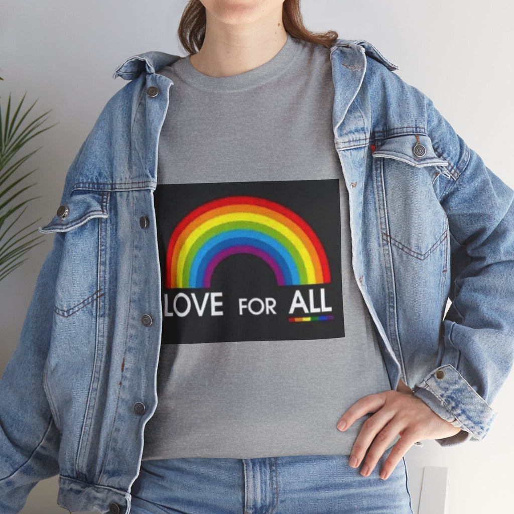 T-Shirt — 'Love For All' Rainbow Pride Tee