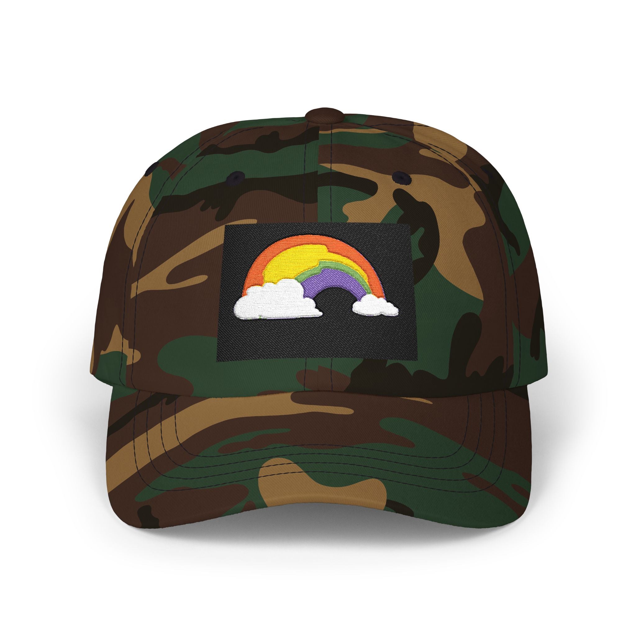 Dad Cap — Embroidered Rainbow Patch Baseball Hat